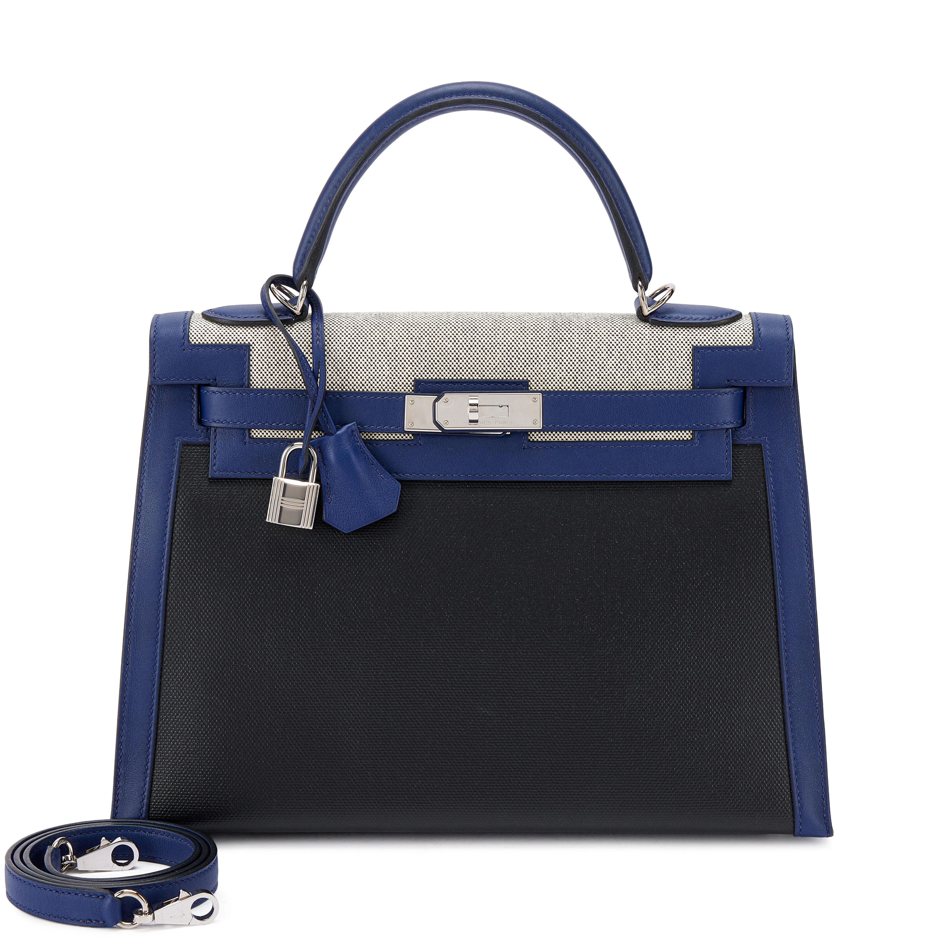 Bleu Saphir Swift, Ecru Toile H and Black Toile H Berline Kelly 32