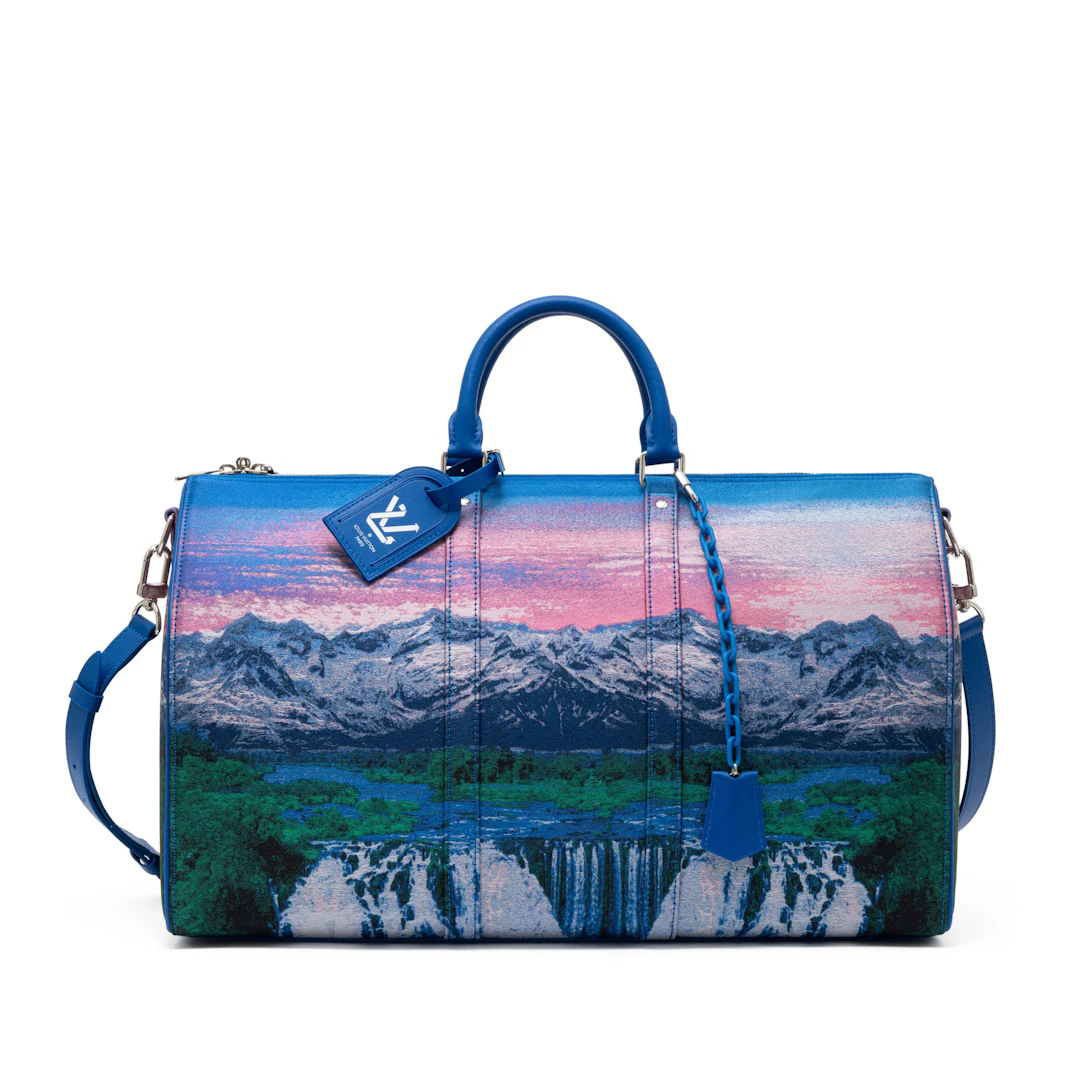 Virgil Abloh Multicolor Jacquard Polyester Landscape Keepall 50 Bandoulière