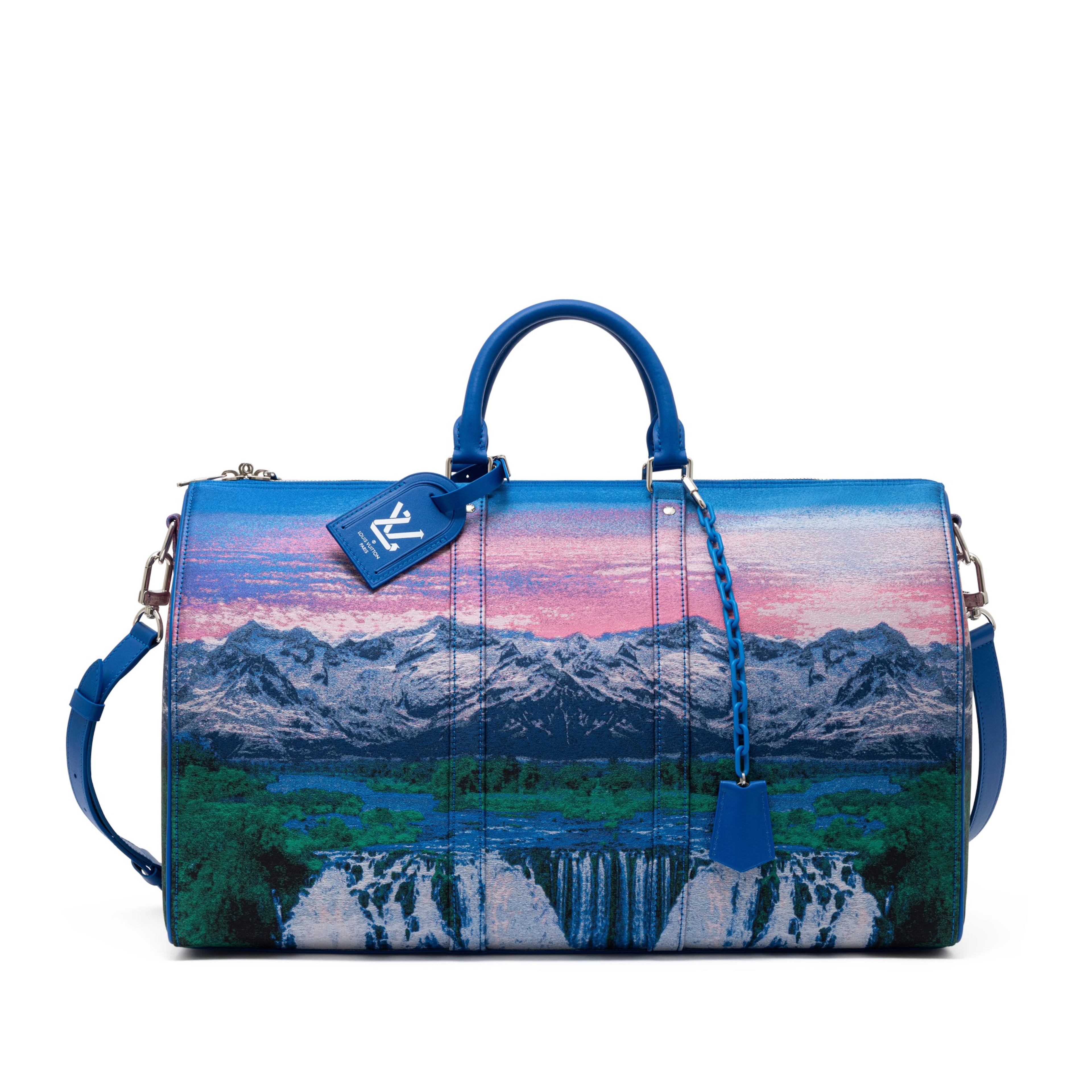 Virgil Abloh Multicolor Jacquard Polyester Landscape Keepall 50 Bandoulière