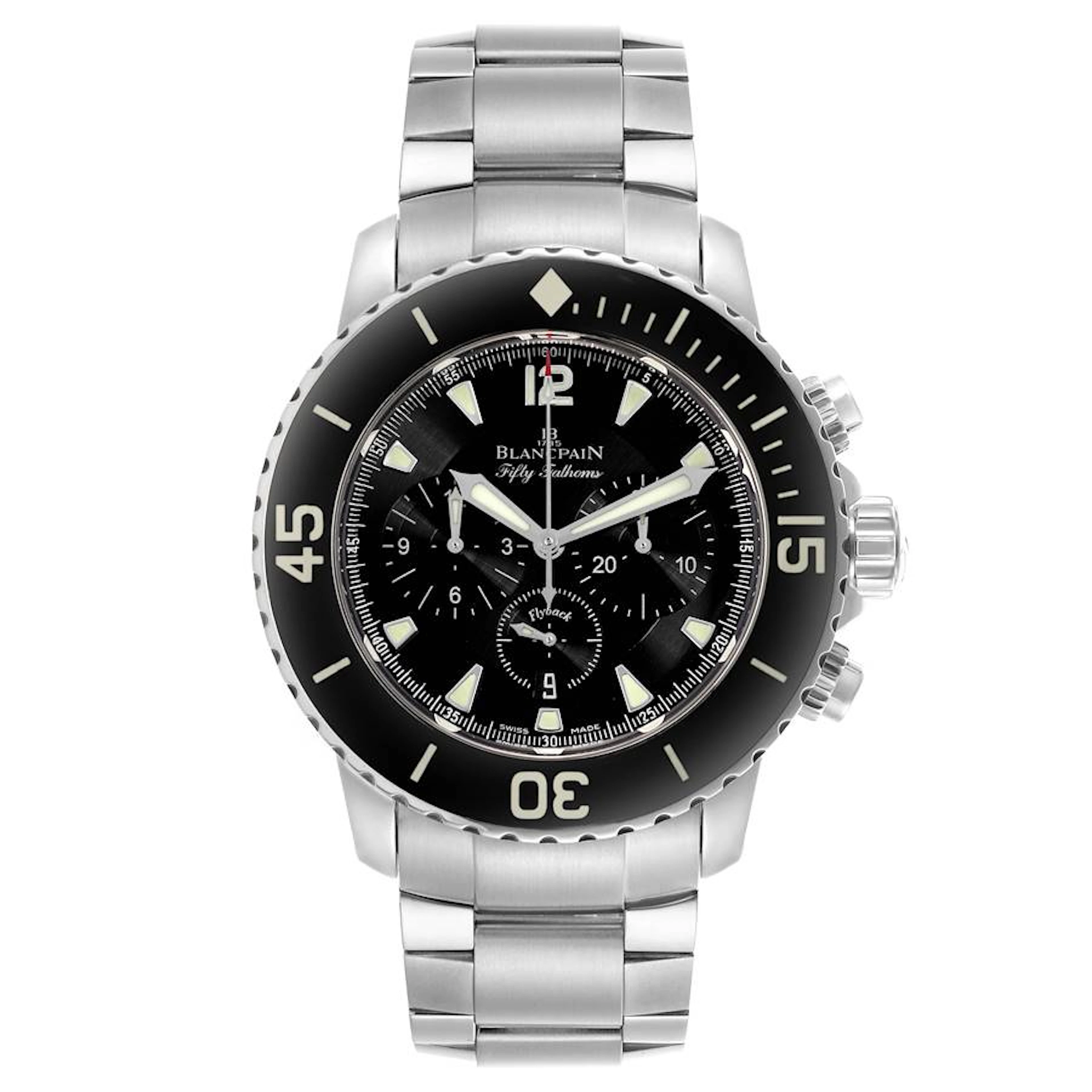 Fifty Fathoms (Reference 5085F-1130-71S). A 45mm stainless steel automatic