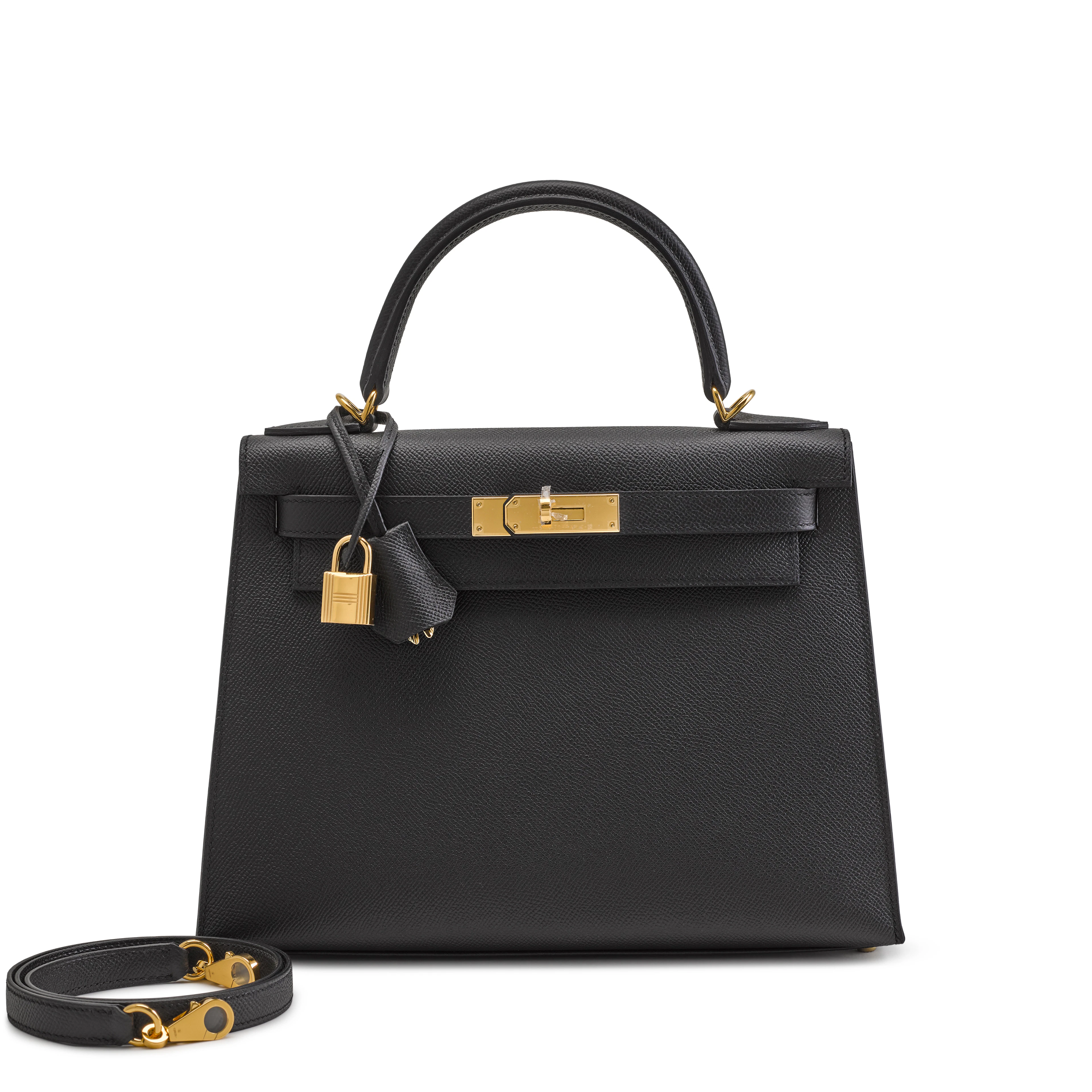 Black Epsom Kelly 28 Sellier Gold Hardware, 2025