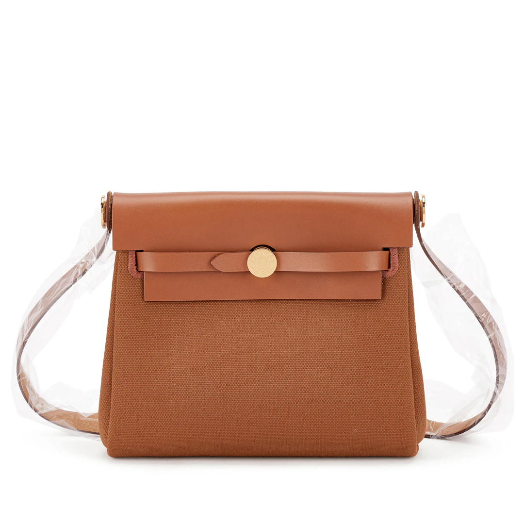 Gold Vache Hunter and Toile Mini Herbag Zip 20 Gold Hardware, 2026