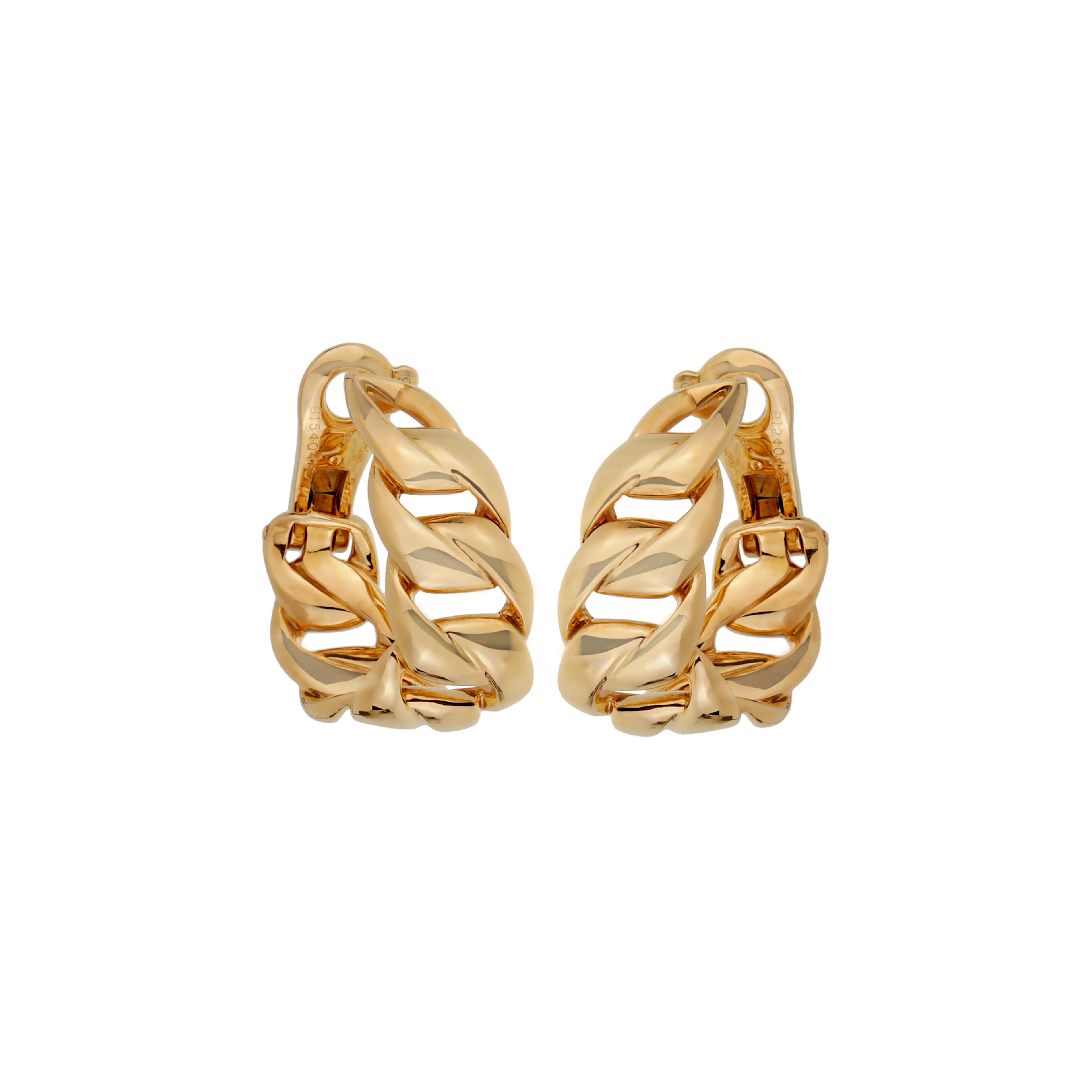 Gold Chain Link Earclips