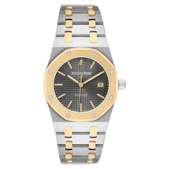 Royal Oak (Reference 14100SA). A 36mm stainless steel yellow gold