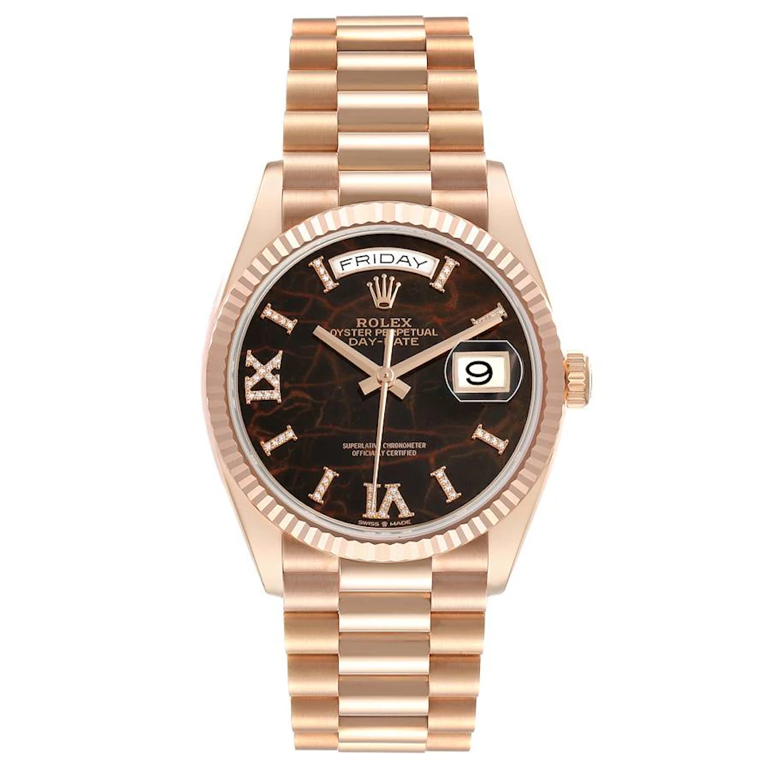 President Day-Date 'Eisenkiesel' Dial (Reference 128235). A 36mm rose