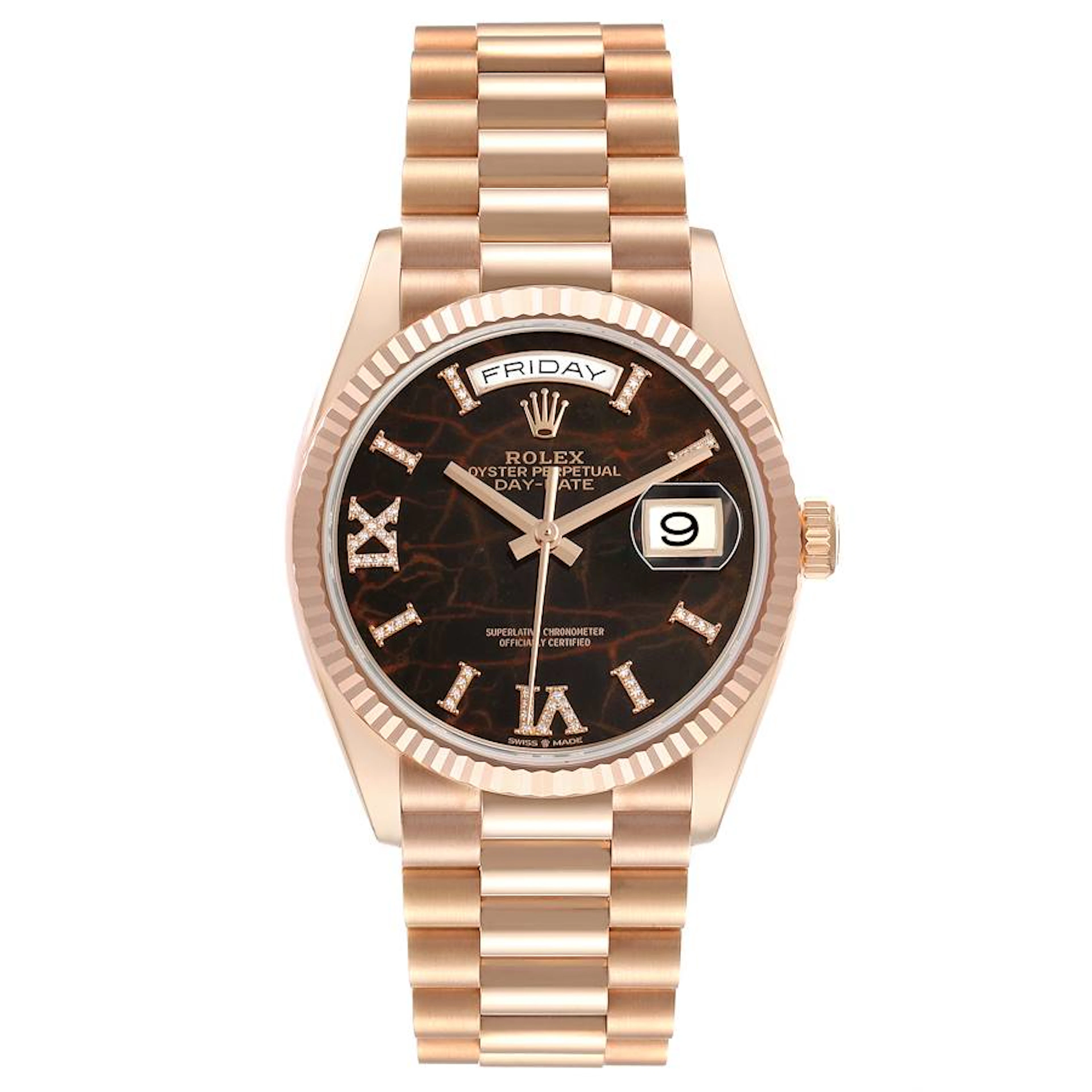 President Day-Date 'Eisenkiesel' Dial (Reference 128235). A 36mm rose