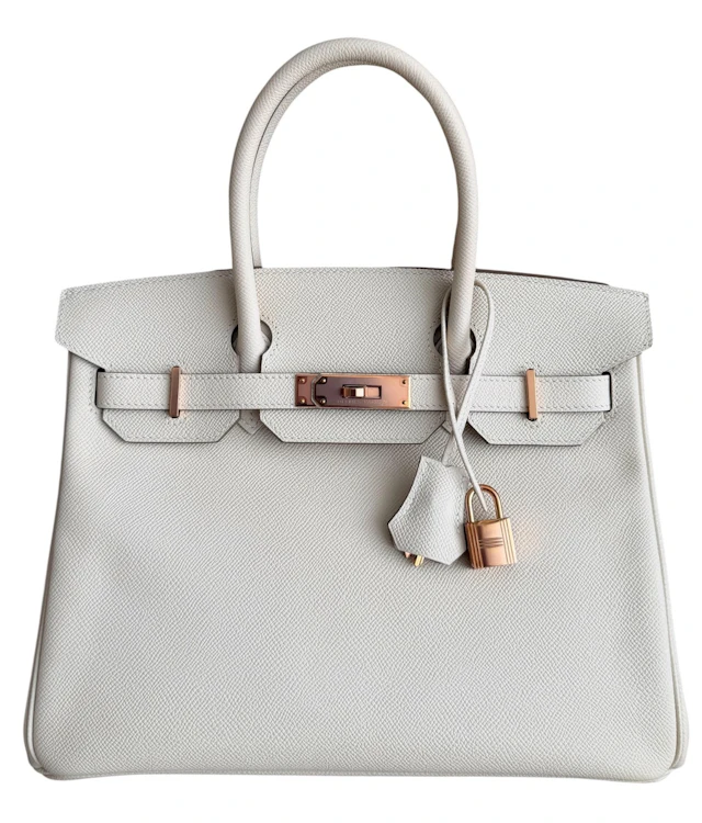 Craie Epsom Birkin 30 Rose Gold Hardware, 2020