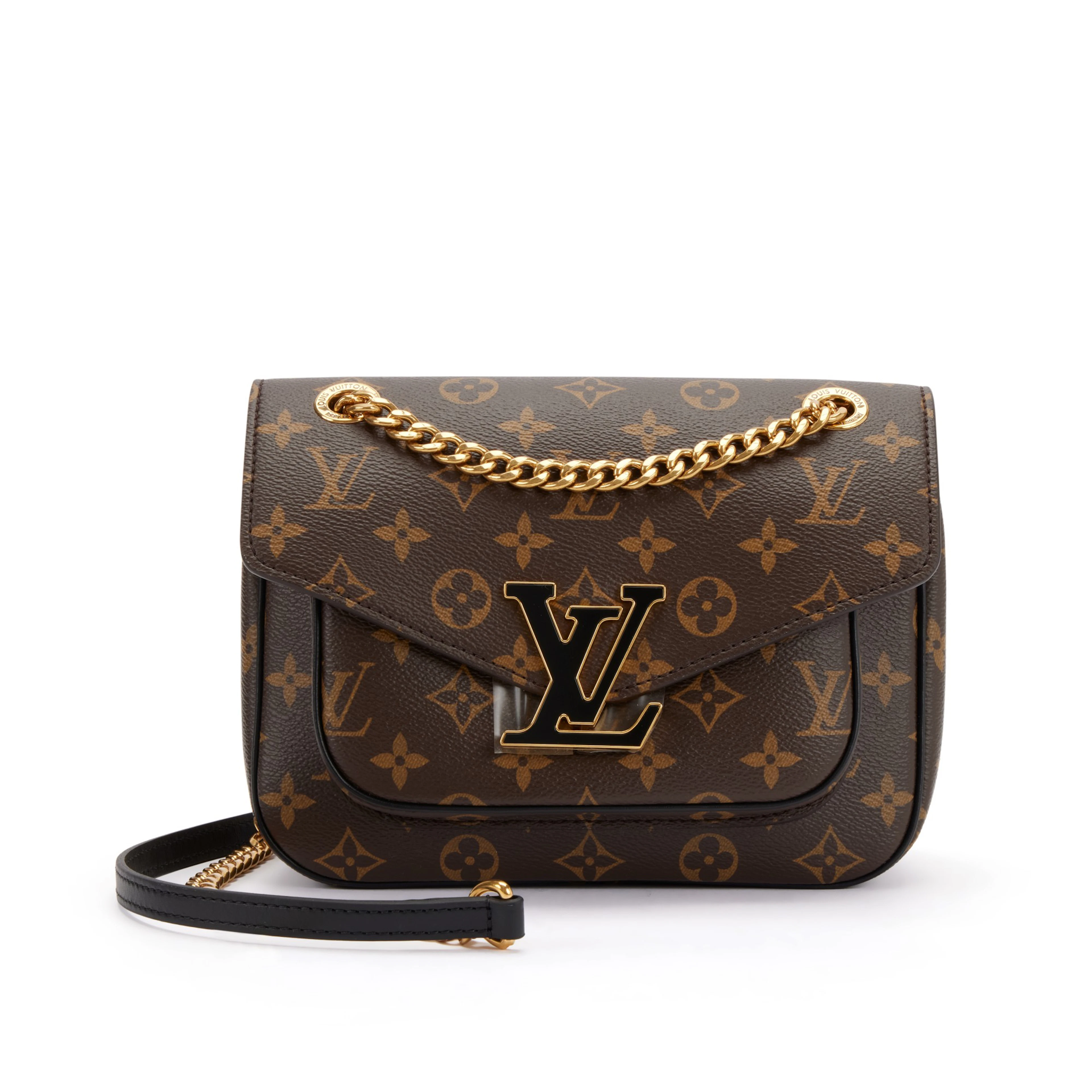 Brown Monogram Coated Canvas Passy Gold Hardware, 2021