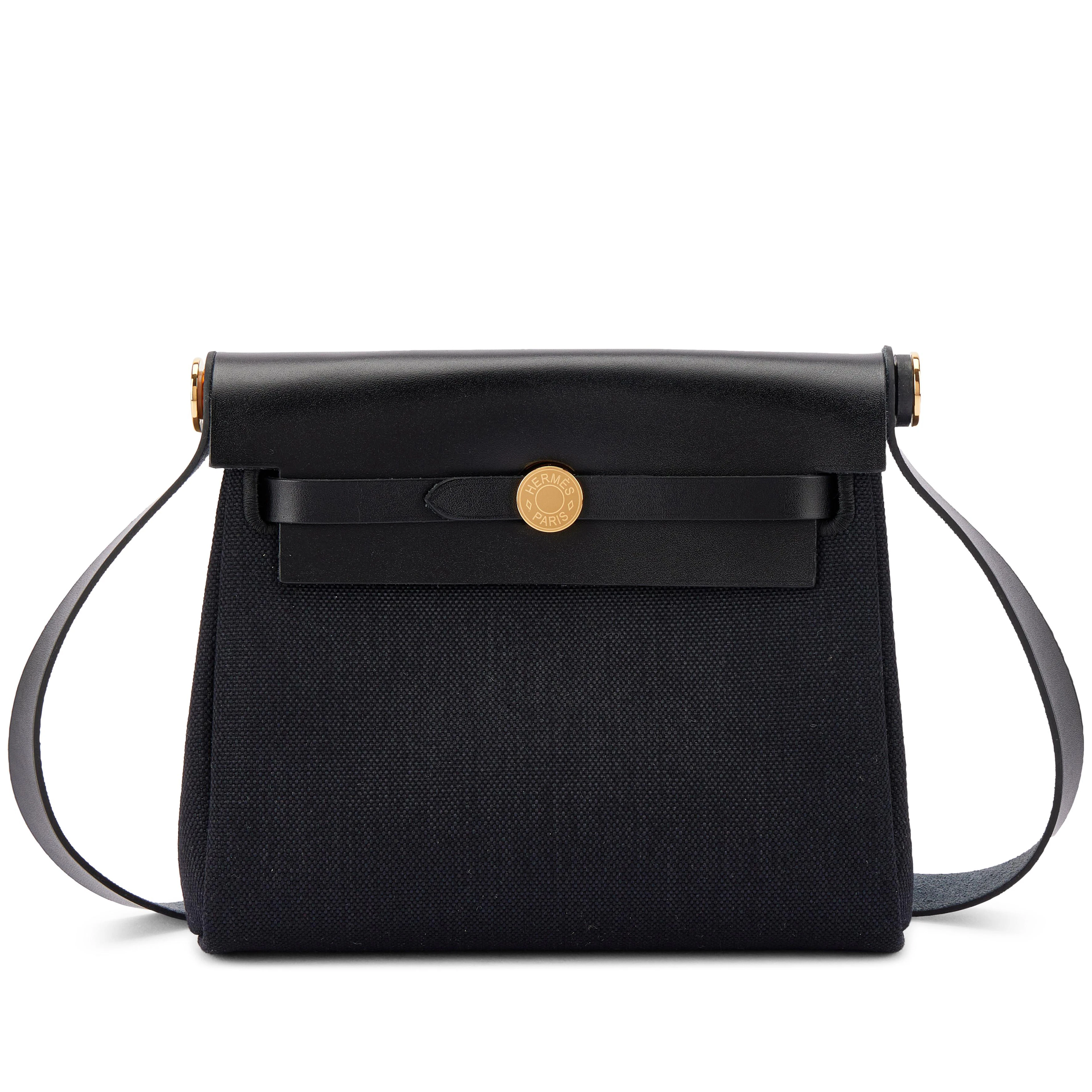 Black Vache Hunter and Toile Mini Herbag Zip 20 Gold Hardware, 2025
