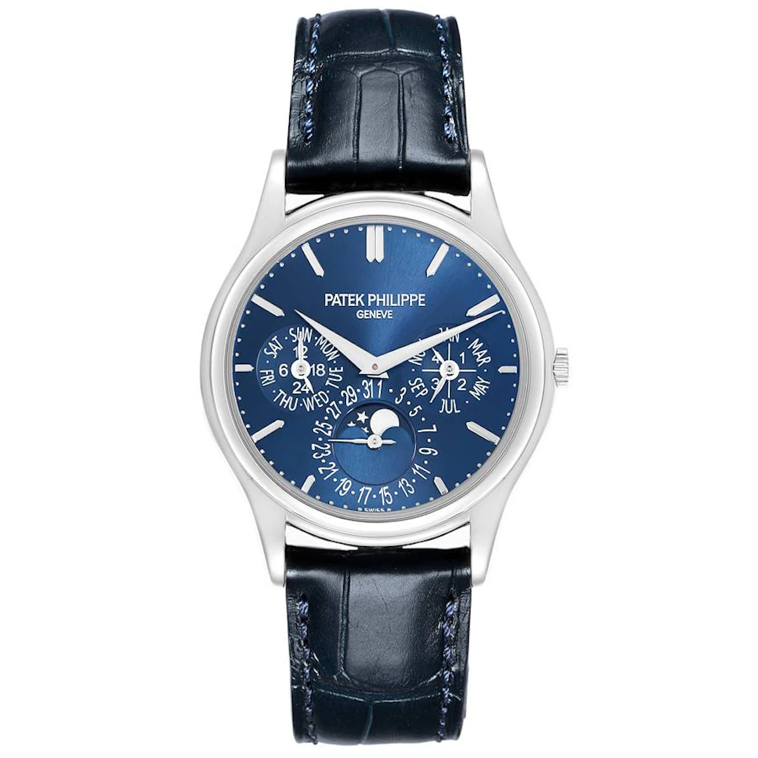 Complications (Reference 5140P-001). A 37mm platinum automatic wristwatch