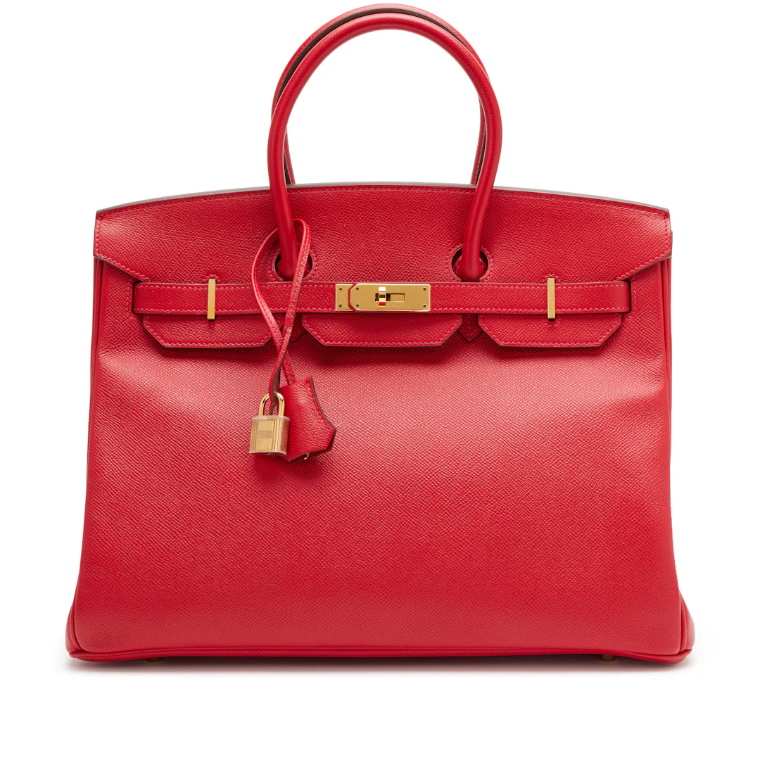 Rouge Casaque Epsom Birkin 35 Gold Hardware, 2013
