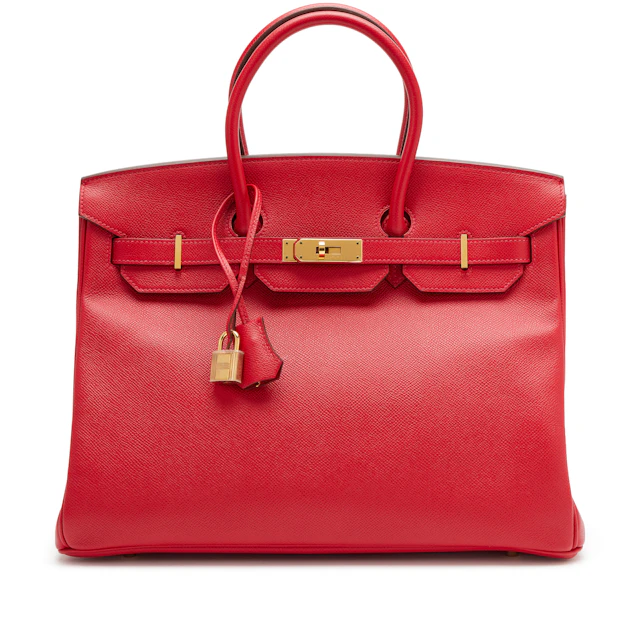 Rouge Casaque Epsom Birkin 35 Gold Hardware, 2013