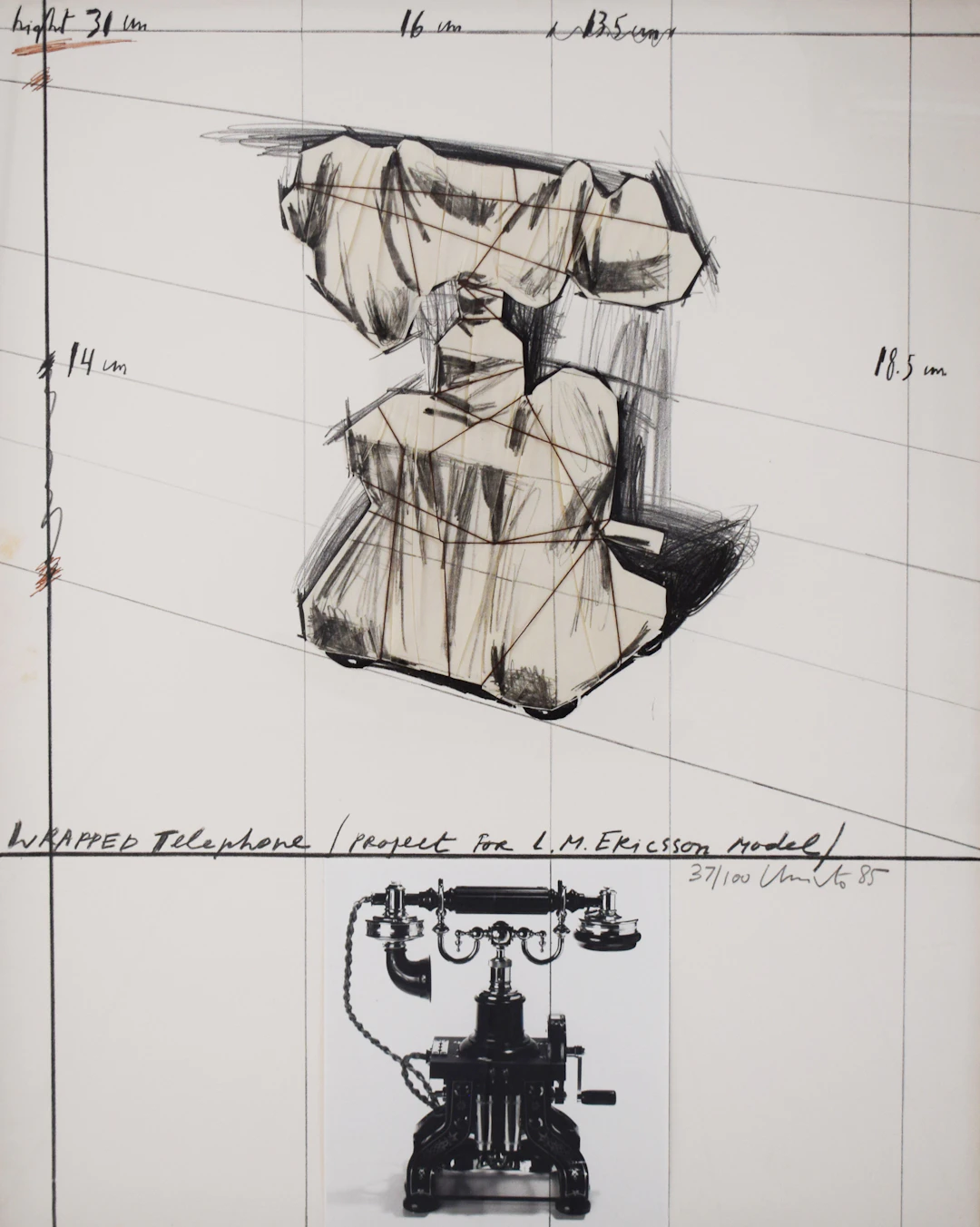 Wrapped Telephone, Project for L. M. Ericsson Model