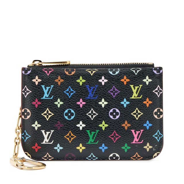 Black Grenade Monogram Multicolor Pochette Cles Coin Case Key Pouch