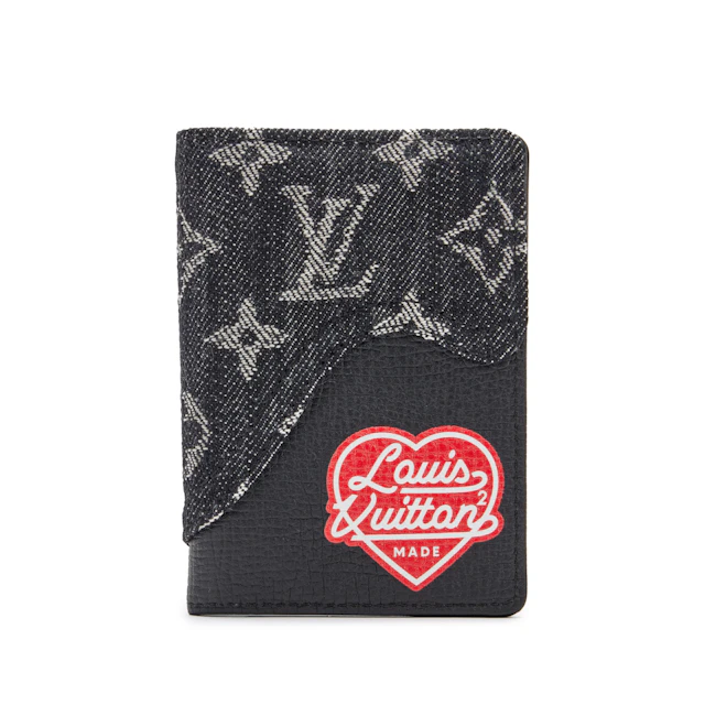 Virgil Abloh x NIGO Black Monogram Denim Drip and Taurillon Pocket