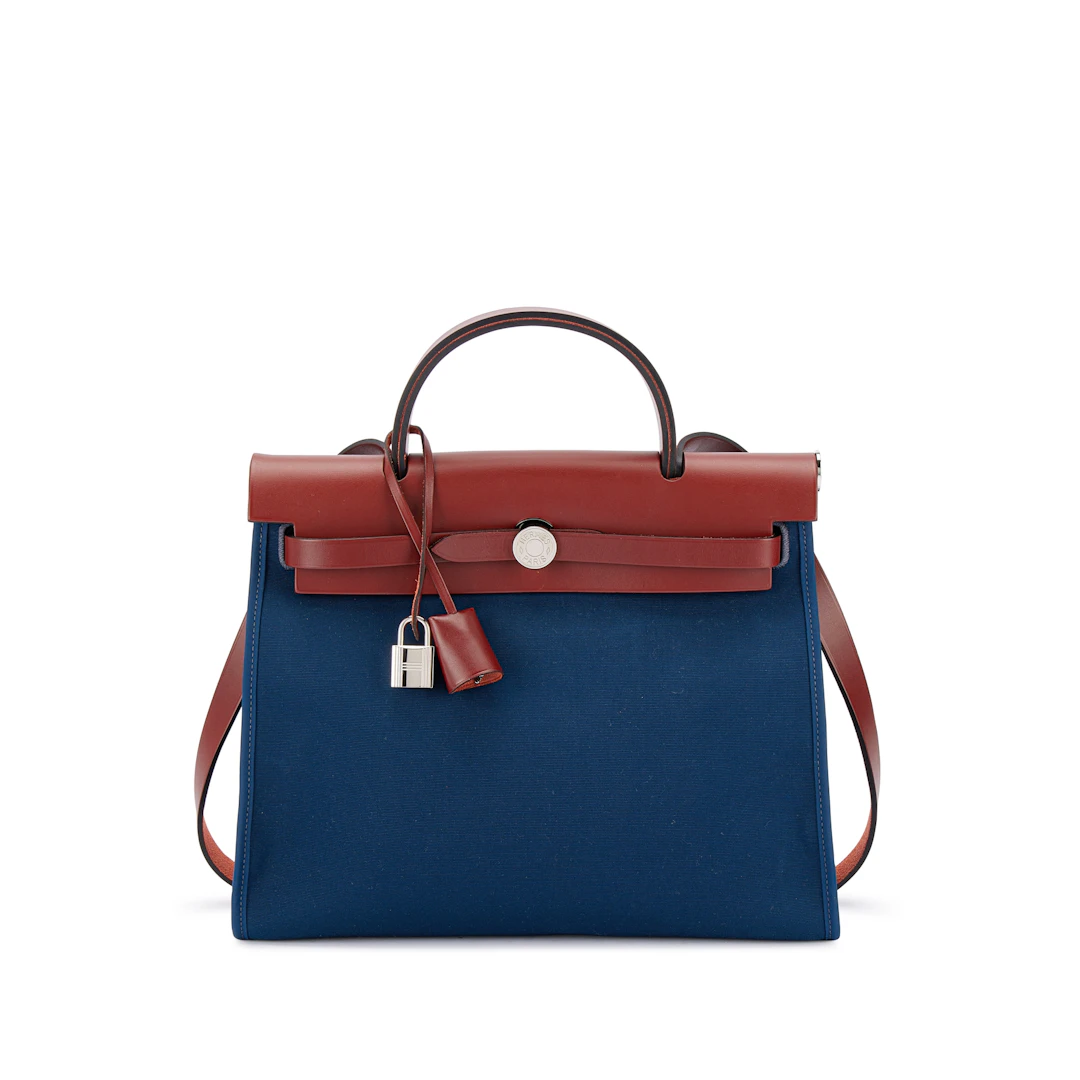 Rouge H Vache Hunter and Bleu de Malte Toile Herbag Zip 31 Palladium