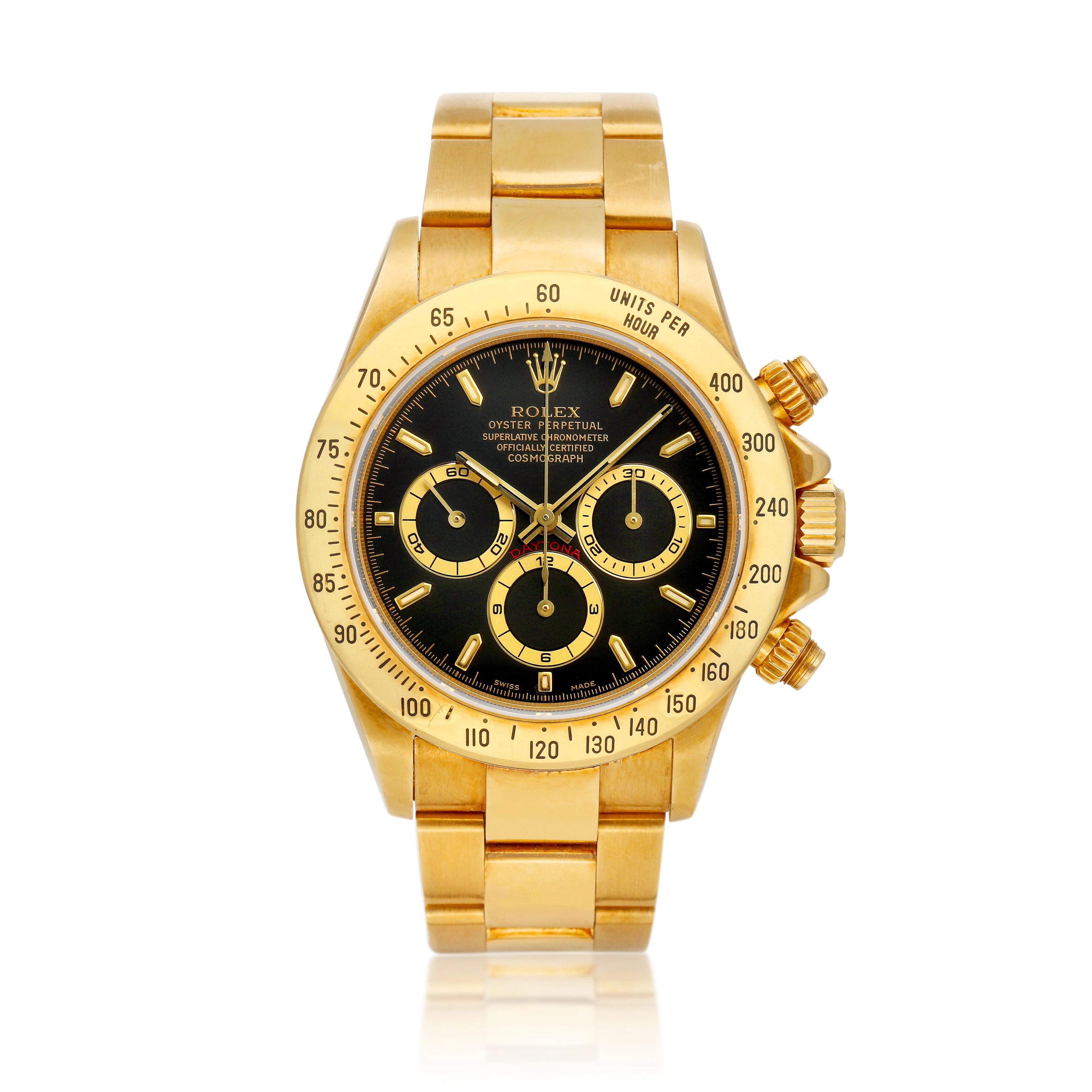 Cosmograph Daytona (Reference 16528). A 40mm yellow gold automatic