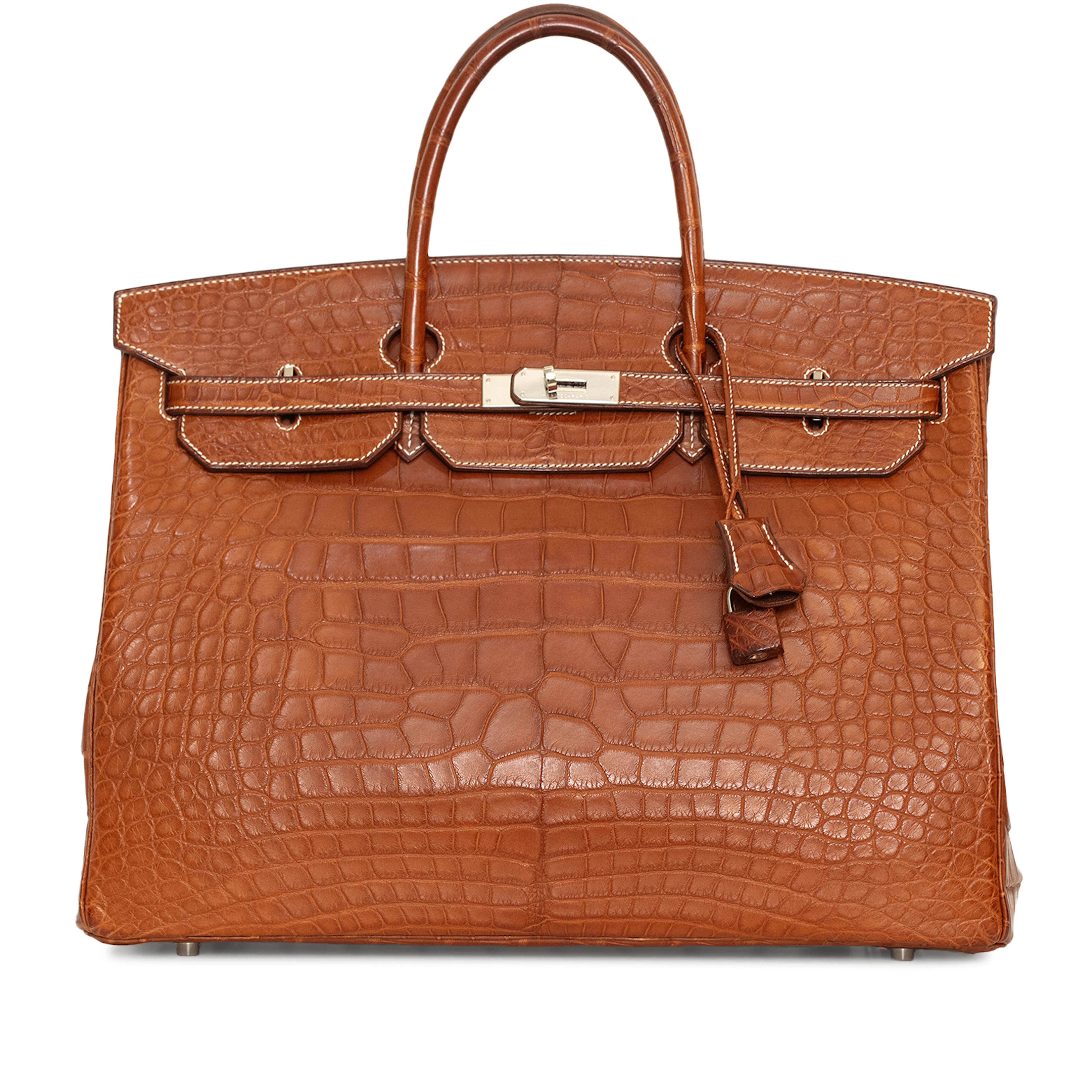 Barenia Fauve Matte Mississippiensis Alligator Birkin 40 Palladium