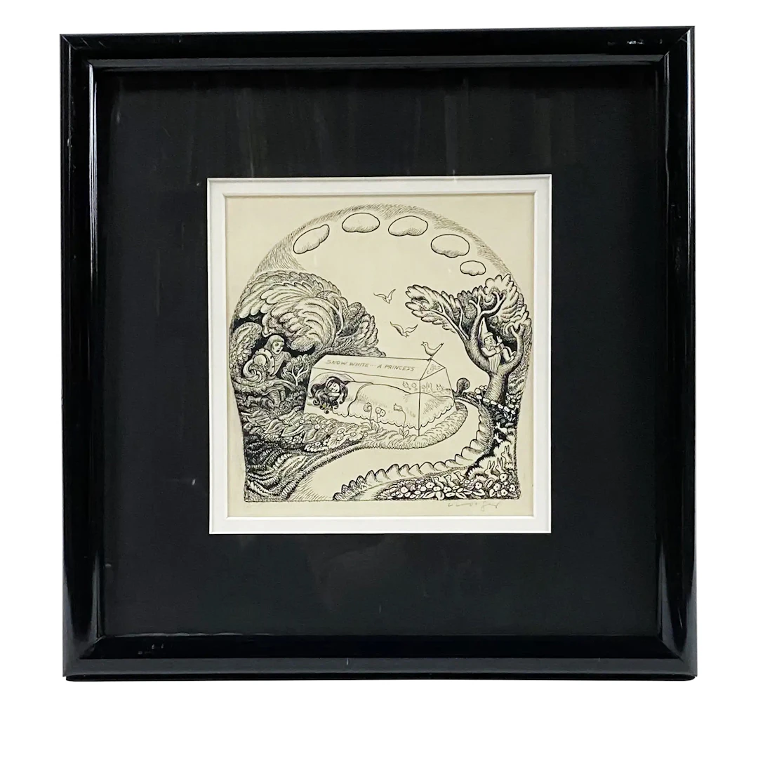 Snow White Caldecott Medal Honor Book Illustration Art