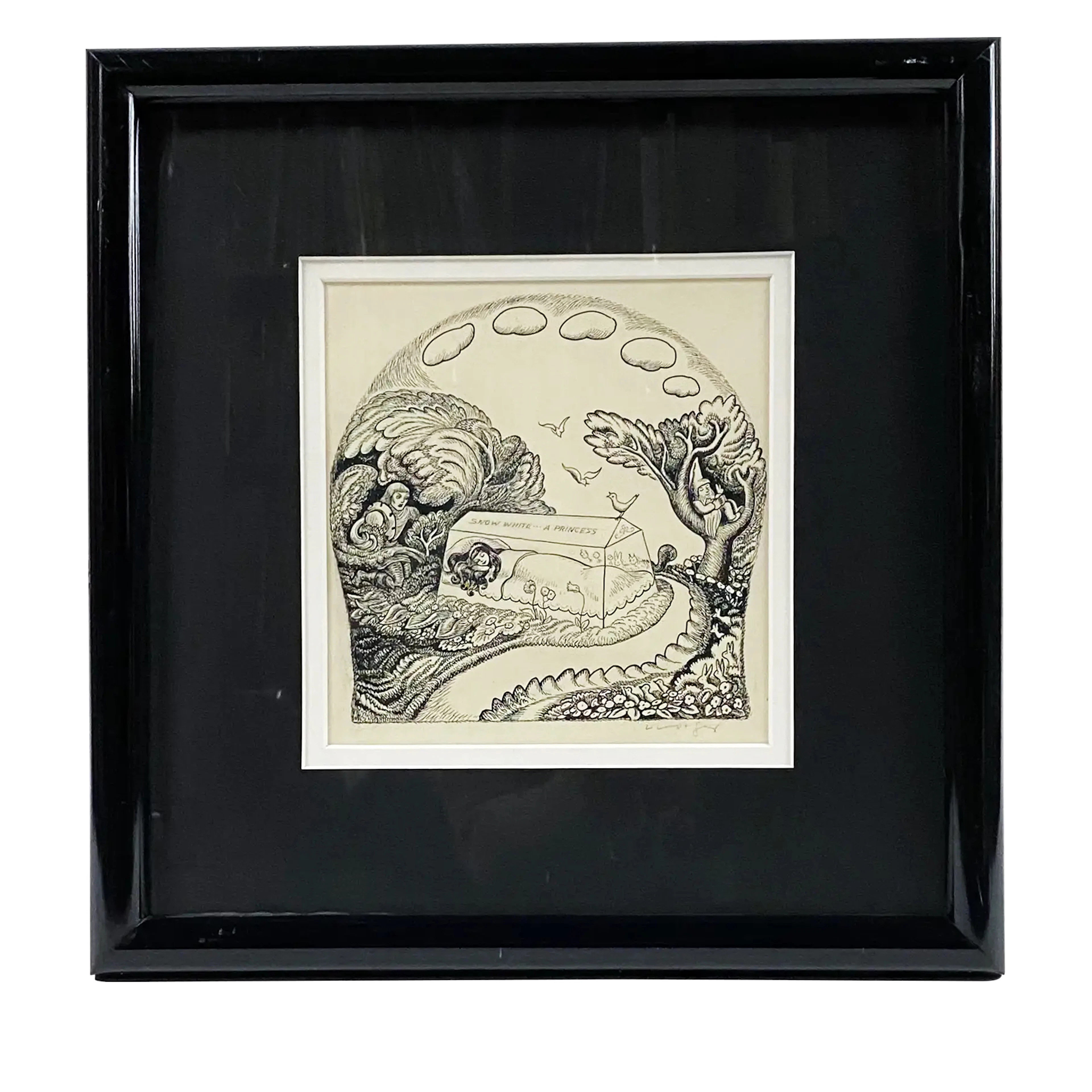 Snow White Caldecott Medal Honor Book Illustration Art