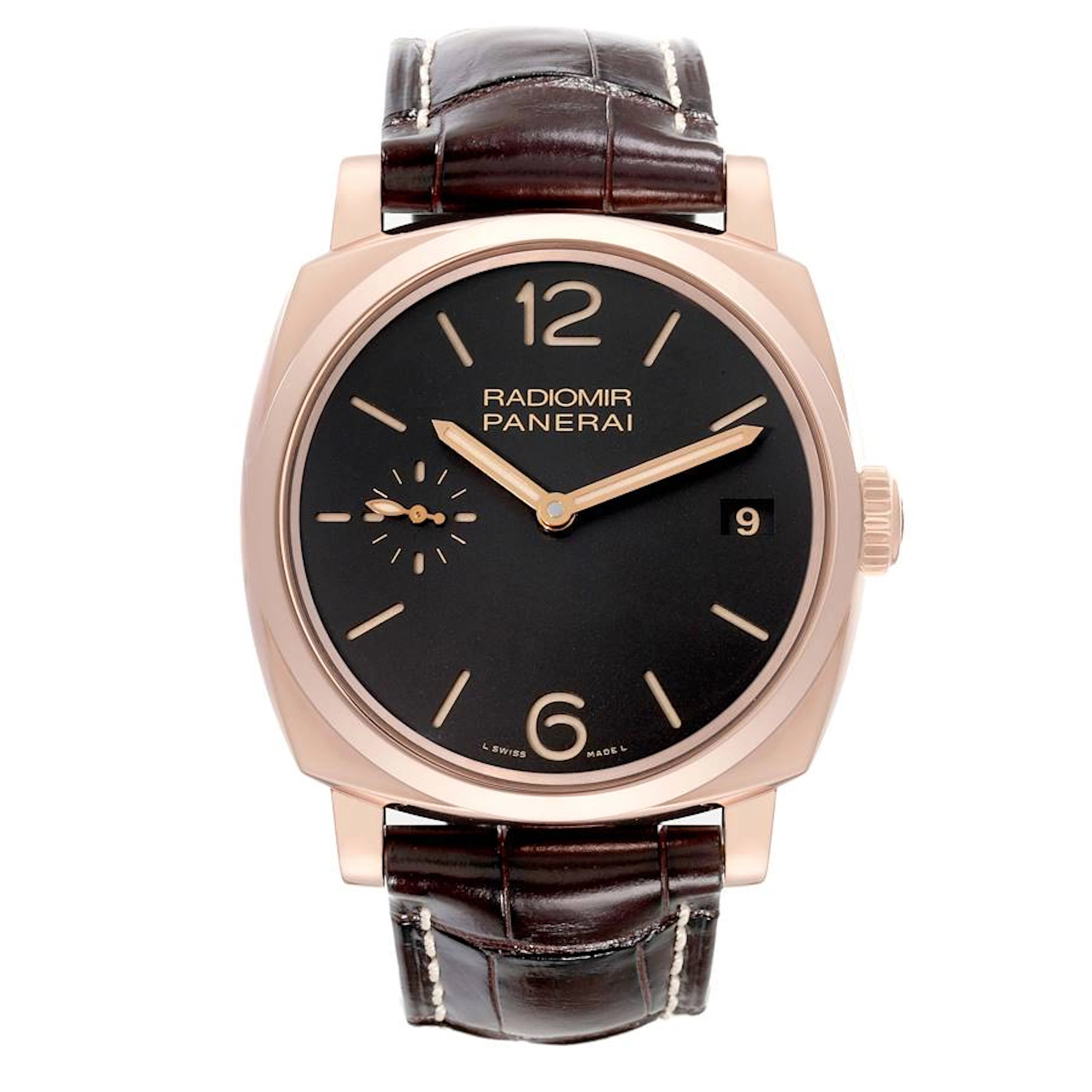 Radiomir 1940 (Reference PAM00515). A 47mm rose gold manual wind wristwatch