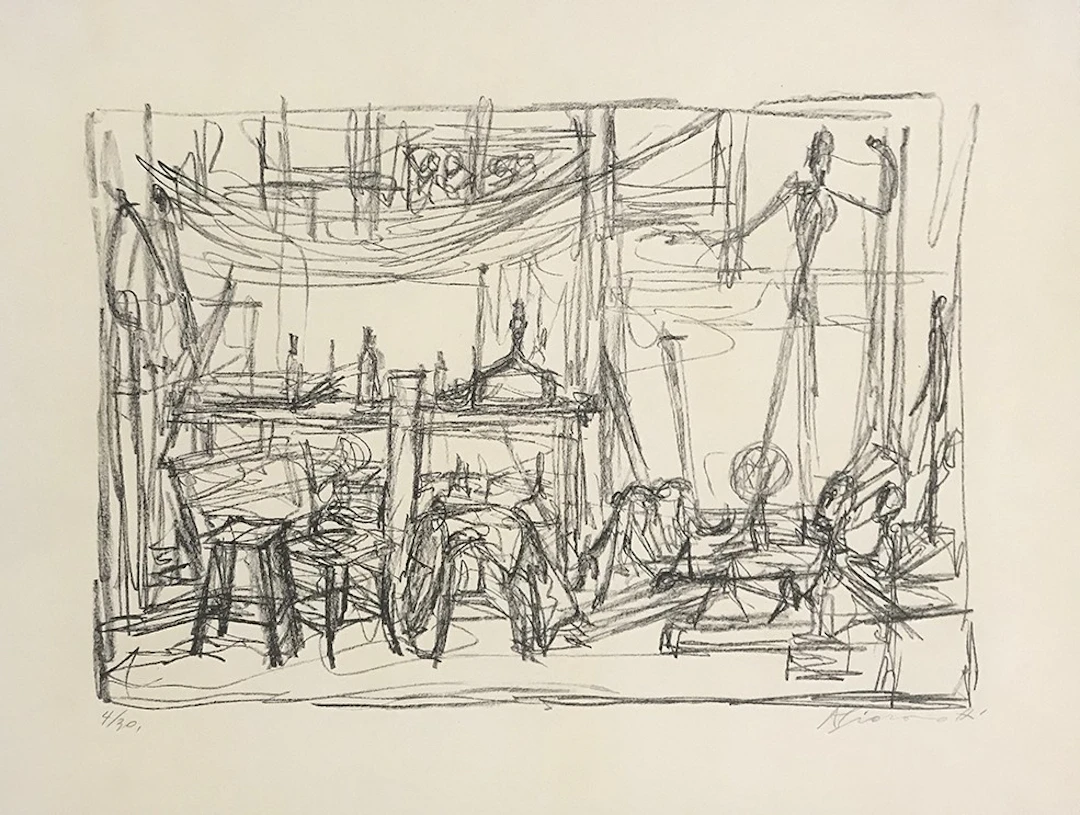 The Pointing Man, in the Studio | L’homme qui Pointe dans L’atelier