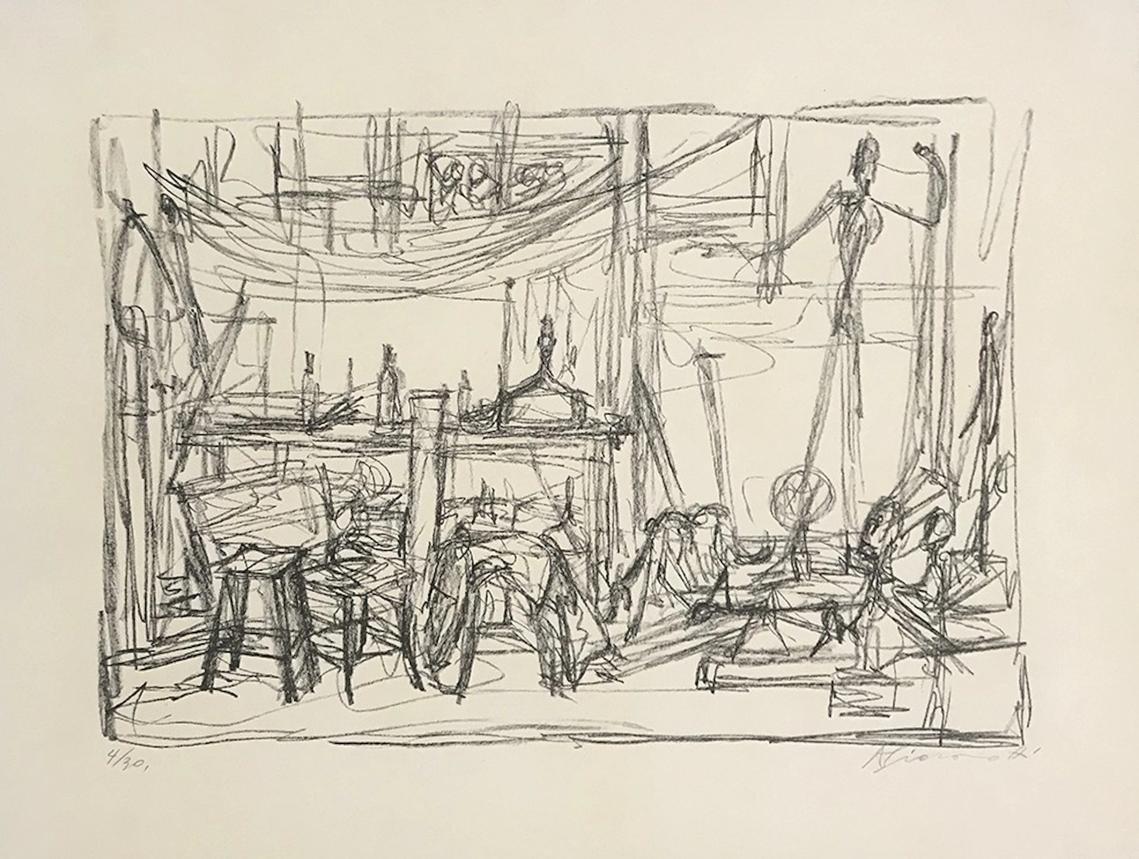 The Pointing Man, in the Studio | L’homme qui Pointe dans L’atelier