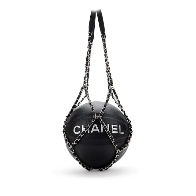 Black and Silver Basketball and Leather Chain Harness Silver Hardware, 2019
