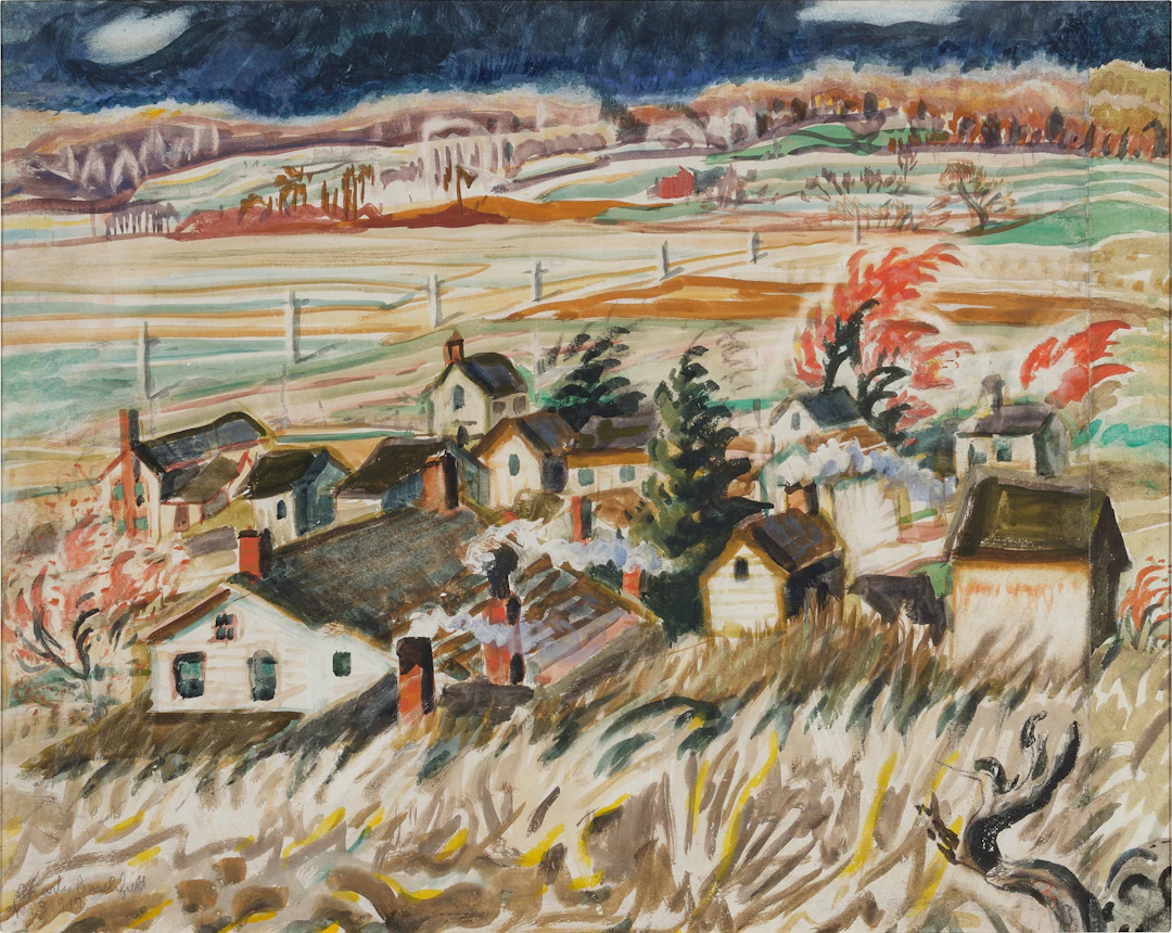 North Wind Over the Village