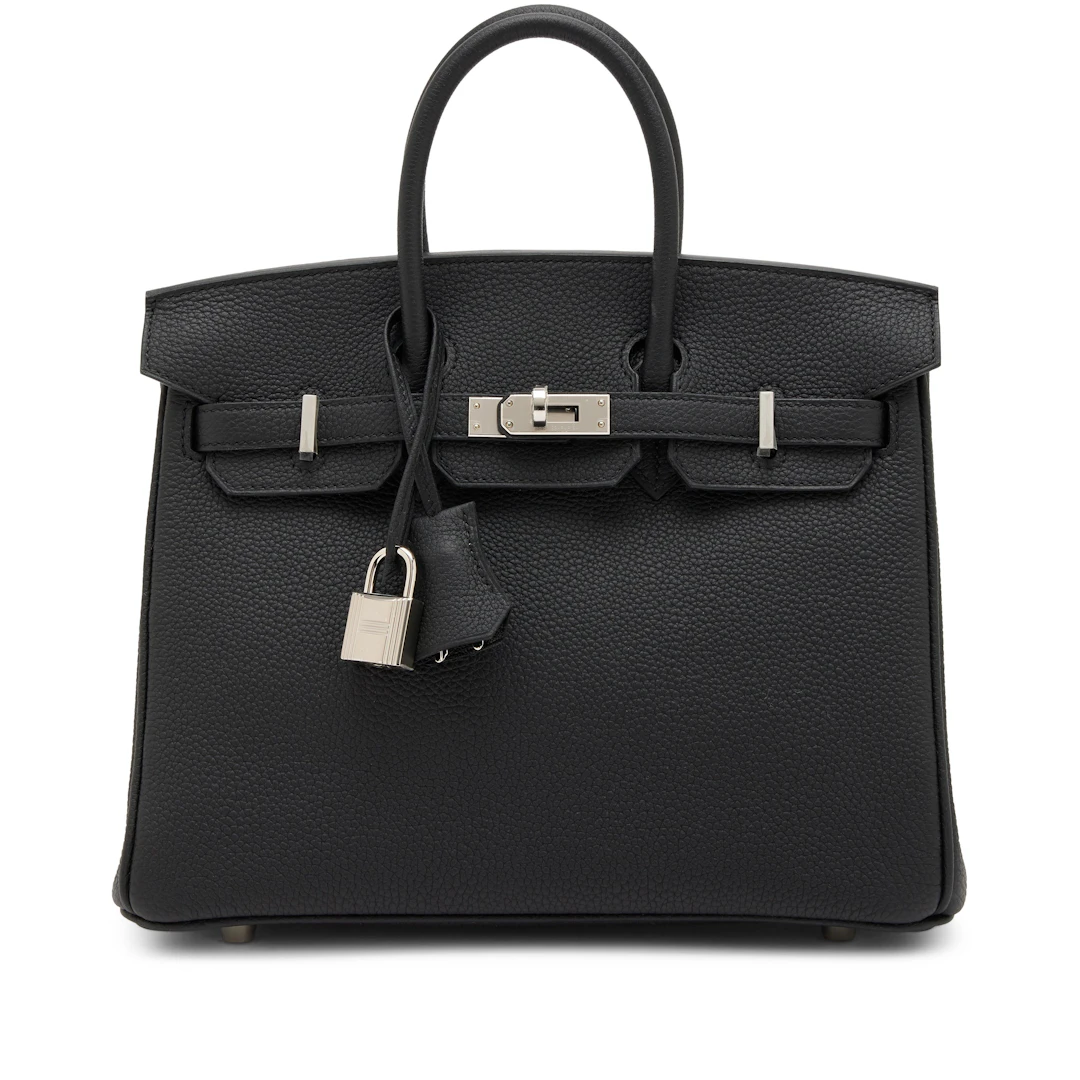 Black Togo Birkin 25 Palladium Hardware, 2026
