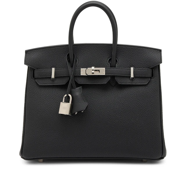 Black Togo Birkin 25 Palladium Hardware, 2026