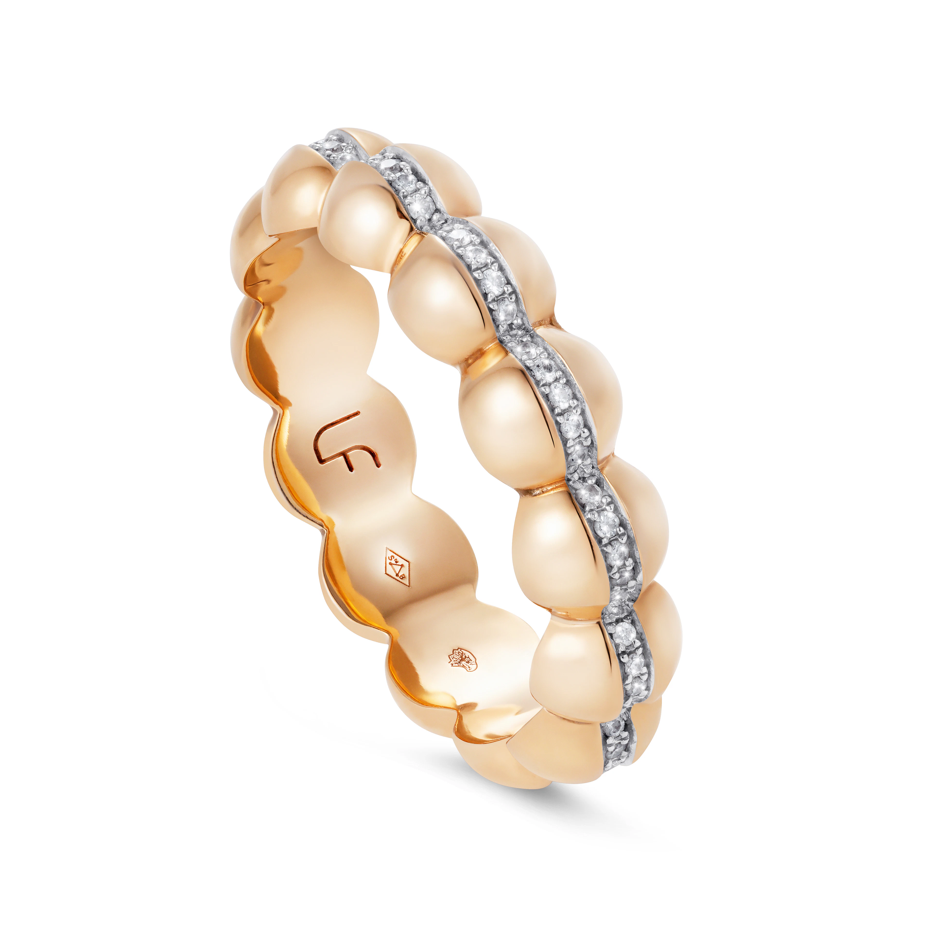 Beaded Diamond Slice Band
