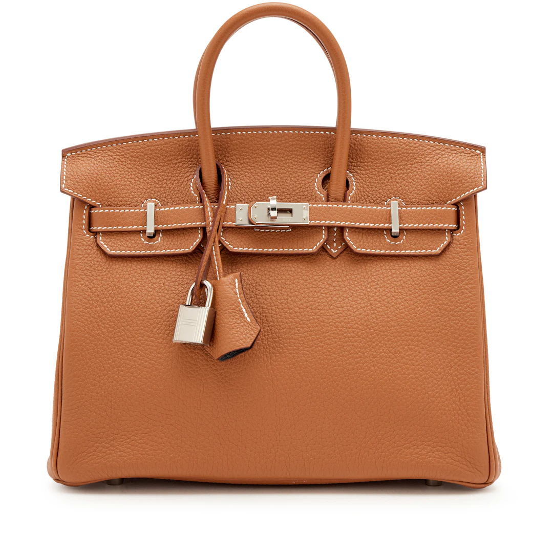 Gold and Graphite Togo Verso Birkin 25 Palladium Hardware, 2024