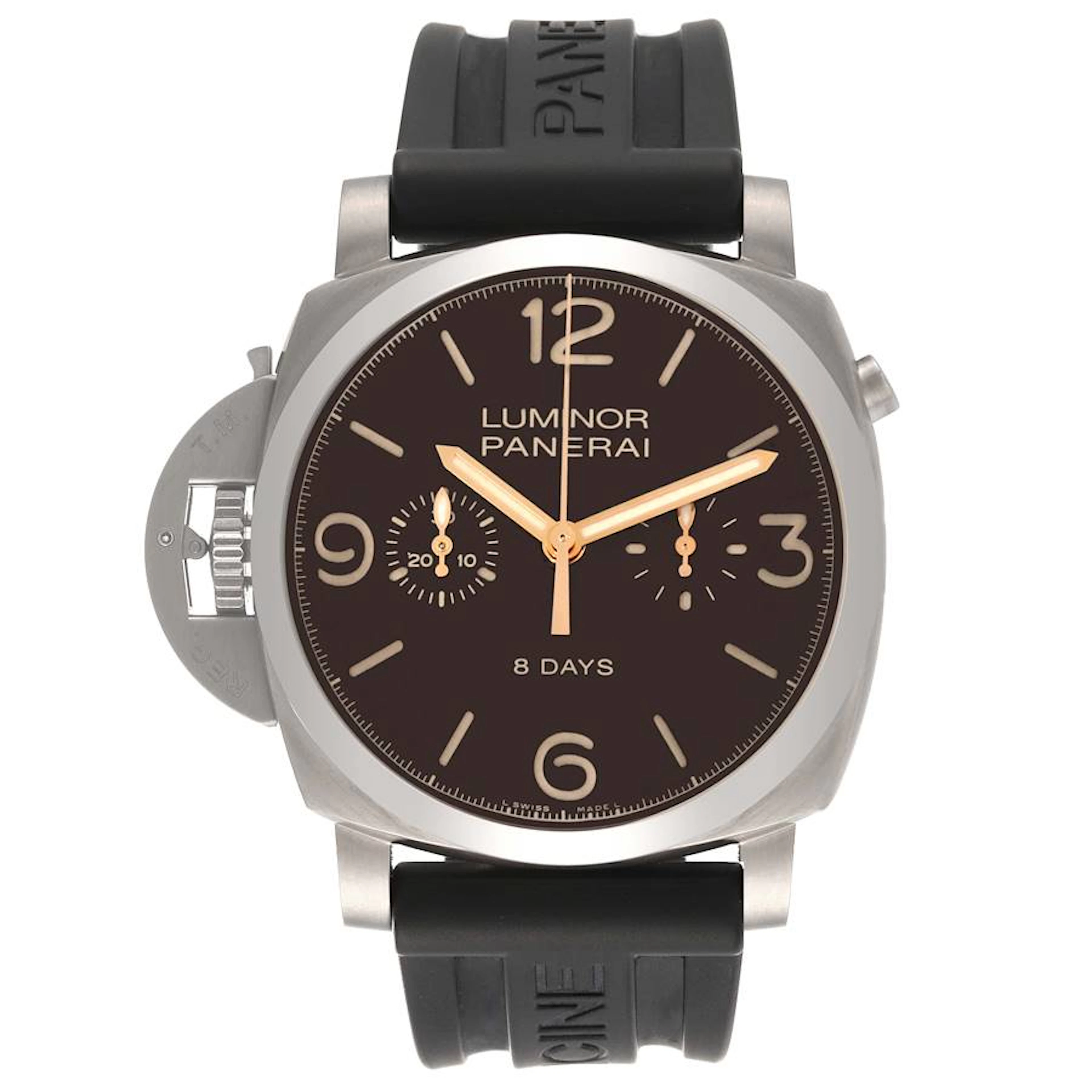 Luminor 1950 Left-handed (Reference PAM00579). A 47mm titanium manual