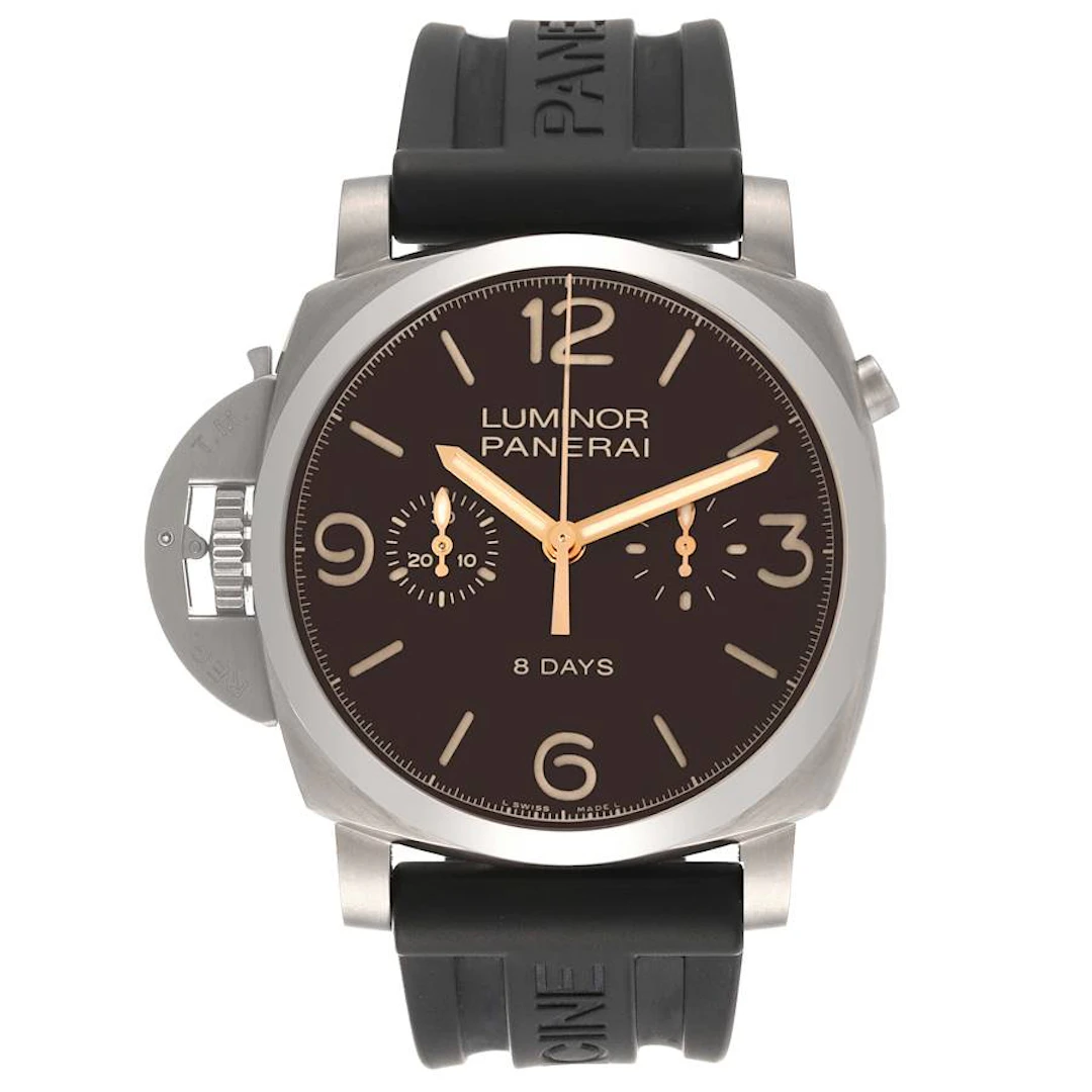 Luminor 1950 Left-handed (Reference PAM00579). A 47mm titanium manual