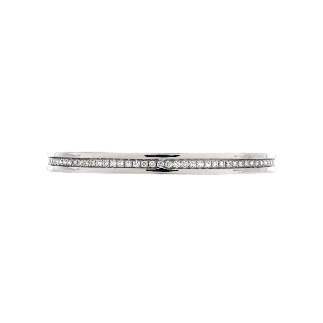 White Gold and Diamond B.Zero1 Cuff Bracelet