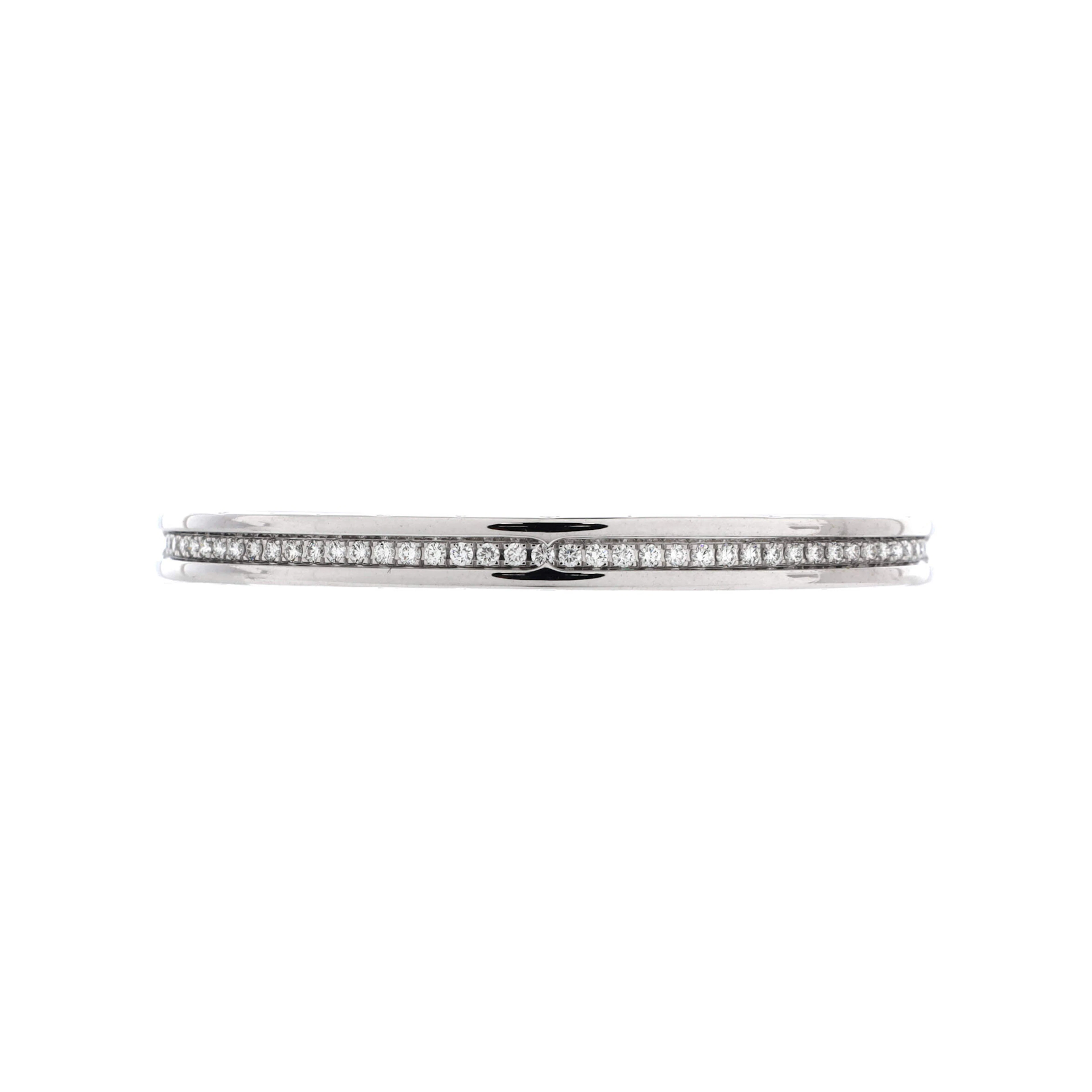 White Gold and Diamond B.Zero1 Cuff Bracelet