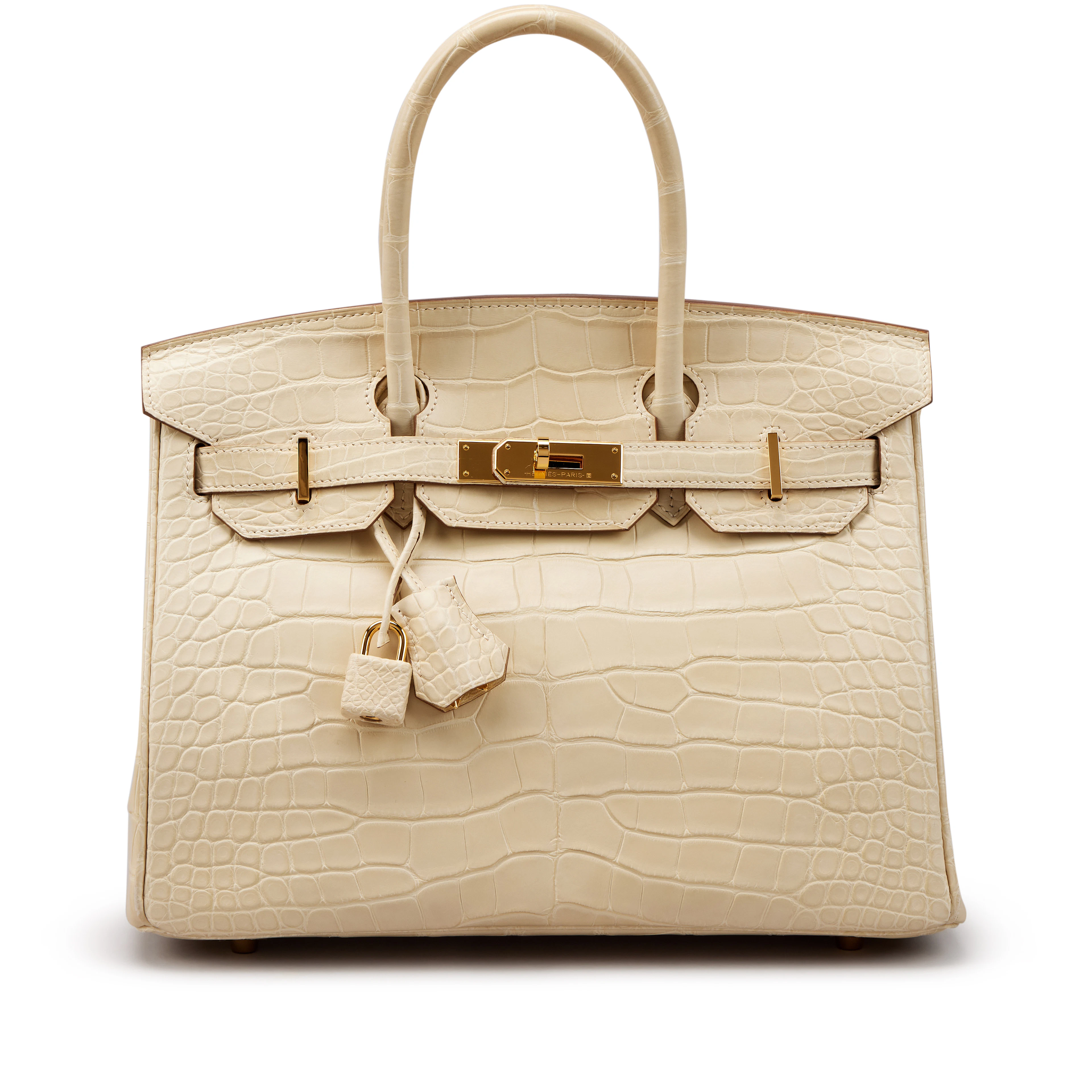 Vanille Matte Mississipiensis Alligator Birkin 30 Gold Hardware, 2020