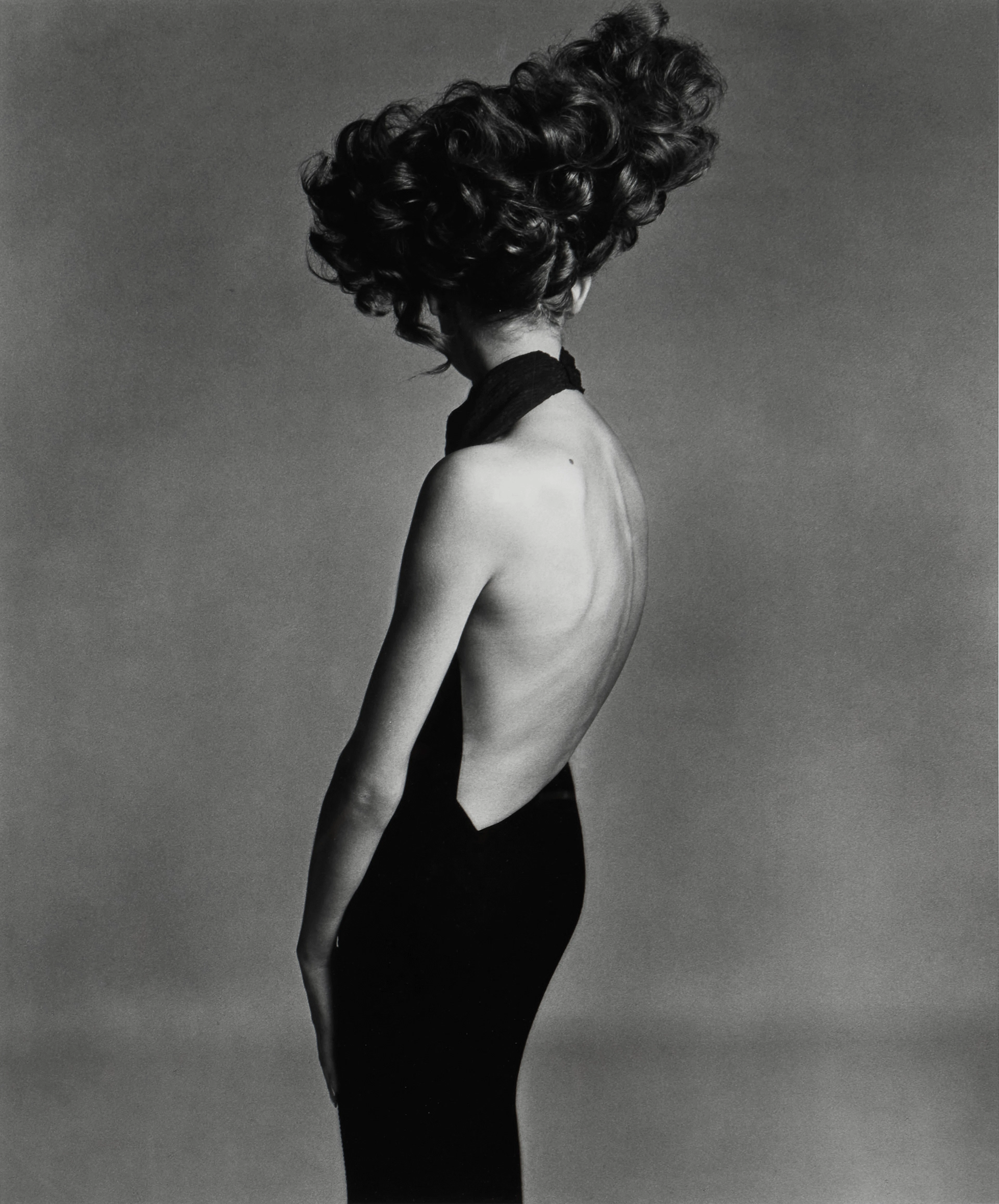 Jean Shrimpton, Evening Dress by Galitzine, Hair by Alexandria, Paris