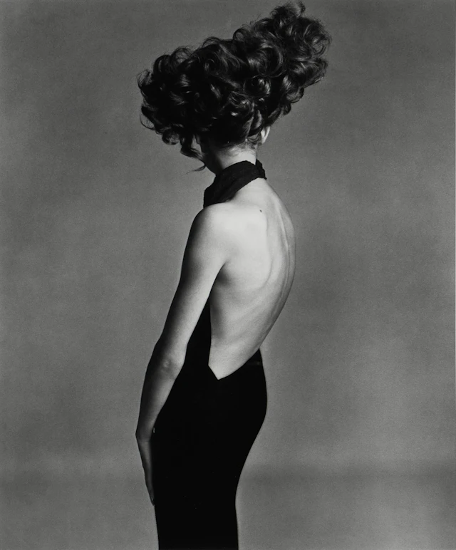 Jean Shrimpton, Evening Dress by Galitzine, Hair by Alexandria, Paris