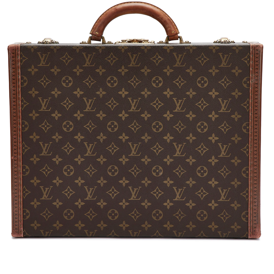 Brown Monogram Canvas Cotteville 45 Trunk Case Gold Hardware