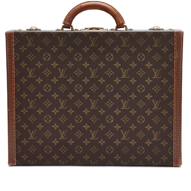 Brown Monogram Canvas Cotteville 45 Trunk Case Gold Hardware