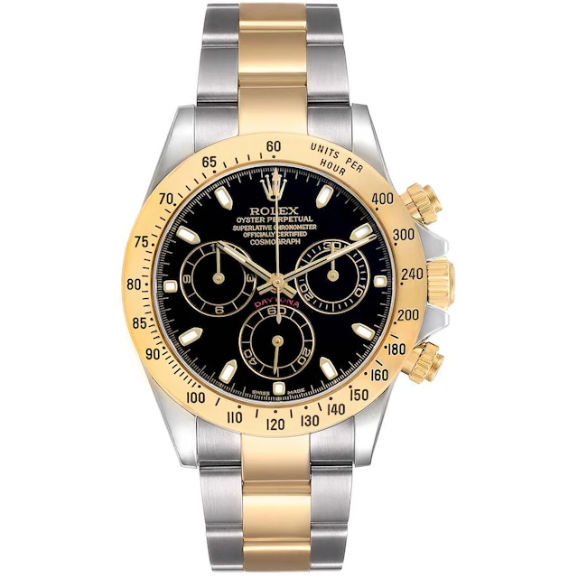 Cosmograph Daytona (Reference 116523). A 40mm yellow gold stainless