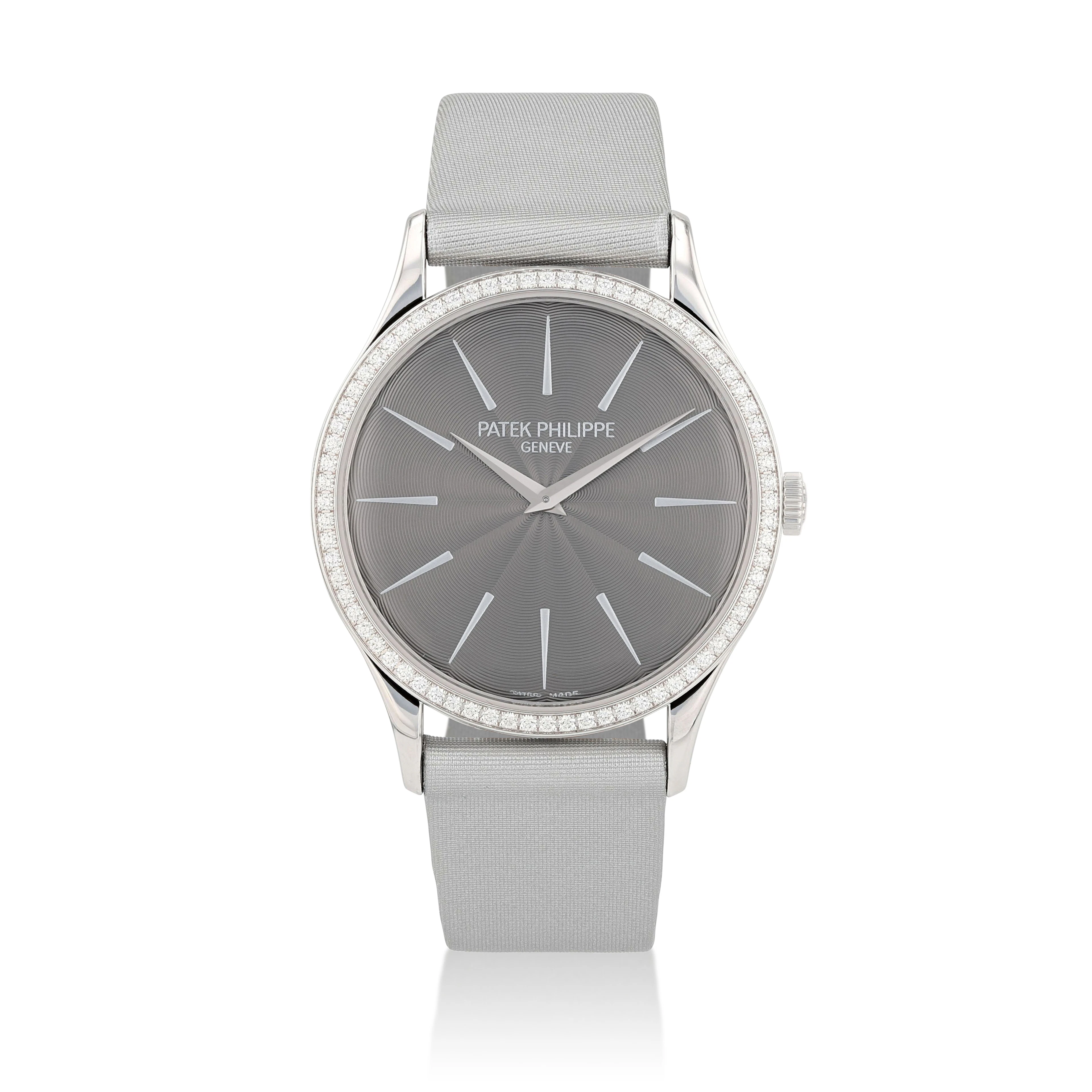 Calatrava, reference 4897G-010, white gold and diamond-set wristwatch