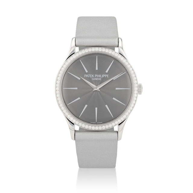 Calatrava, reference 4897G-010, white gold and diamond-set wristwatch