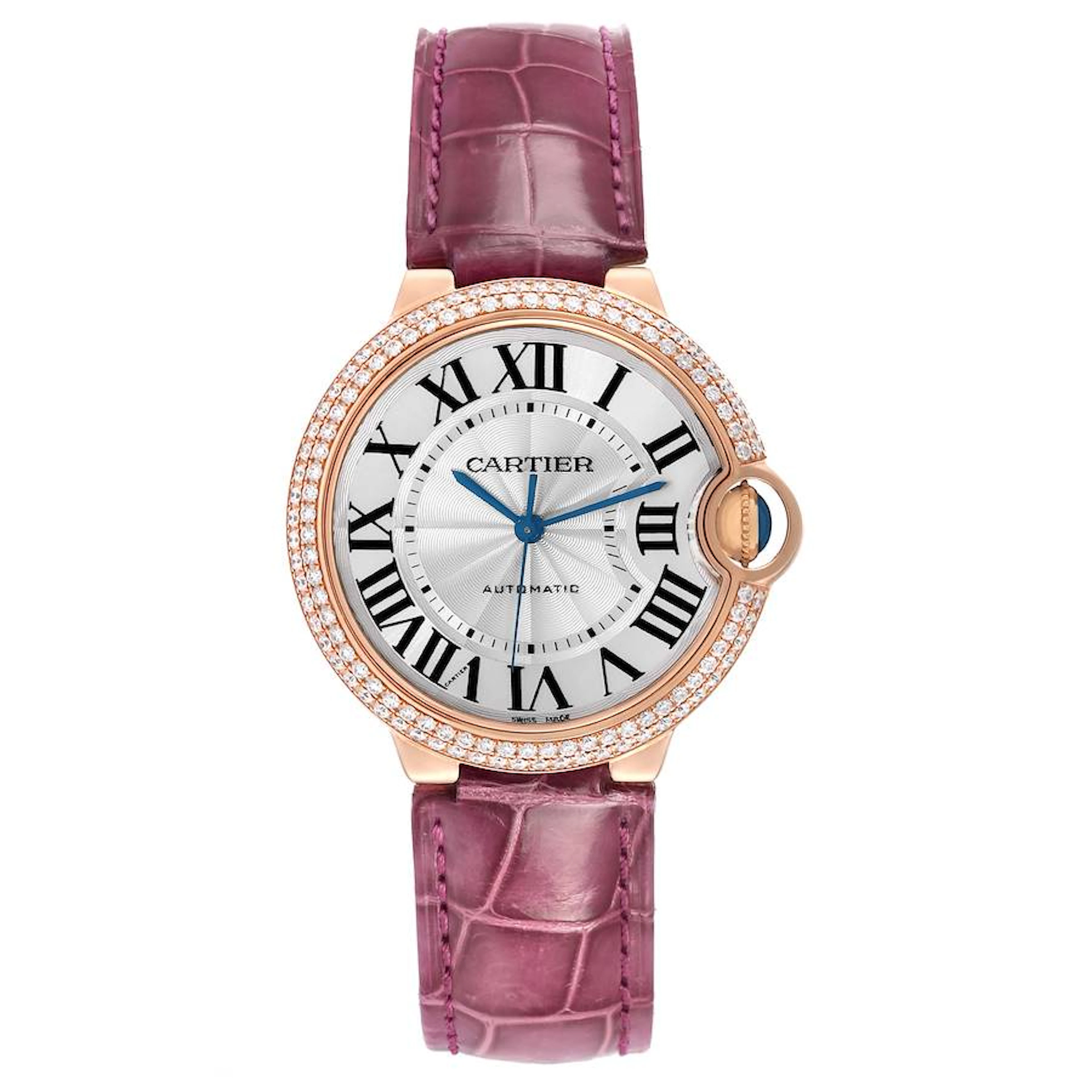 Ballon Bleu (Reference WJBB0009). A 36mm rose gold diamond-set automatic