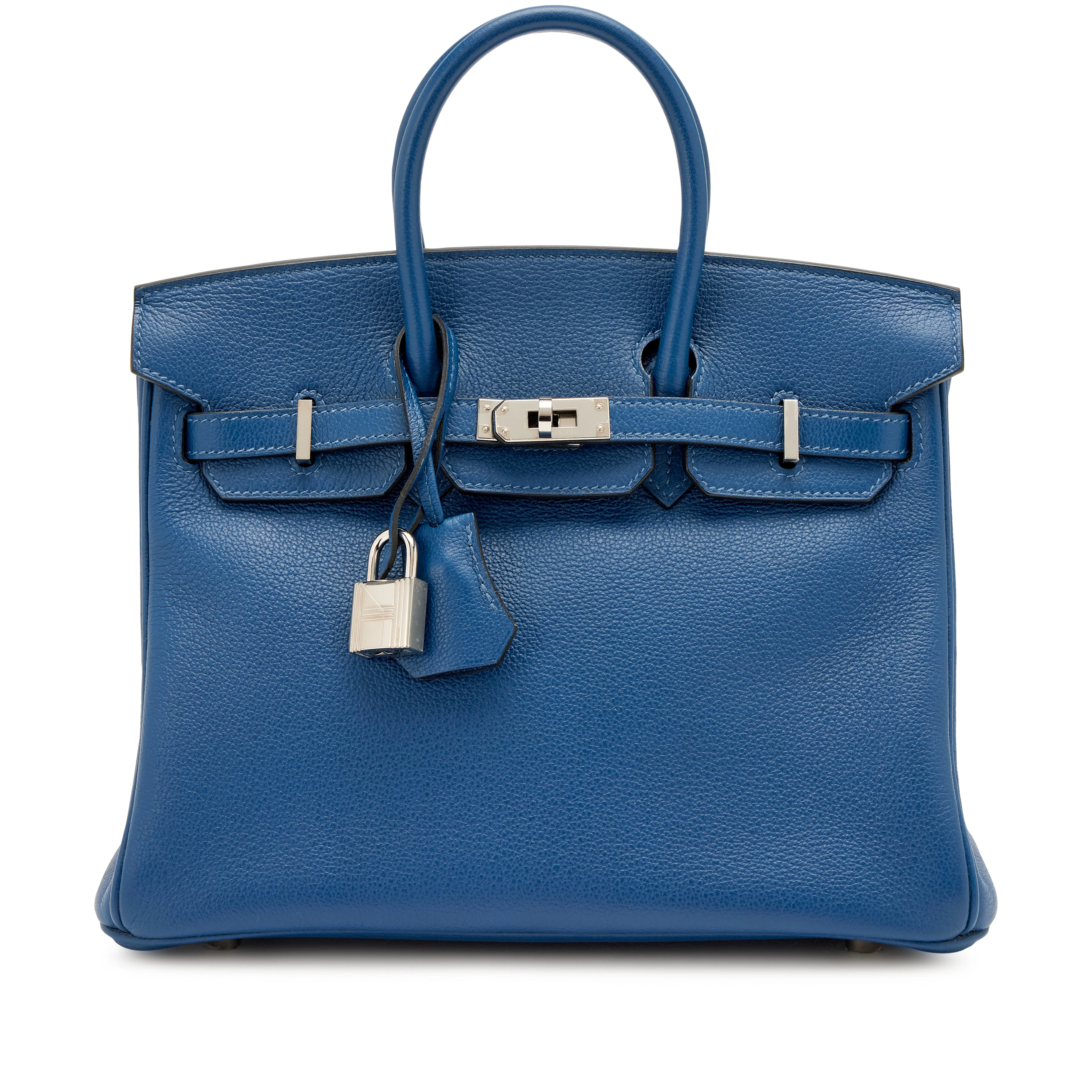 Deep Bleu Novillo Birkin 25 Palladium Hardware, 2019