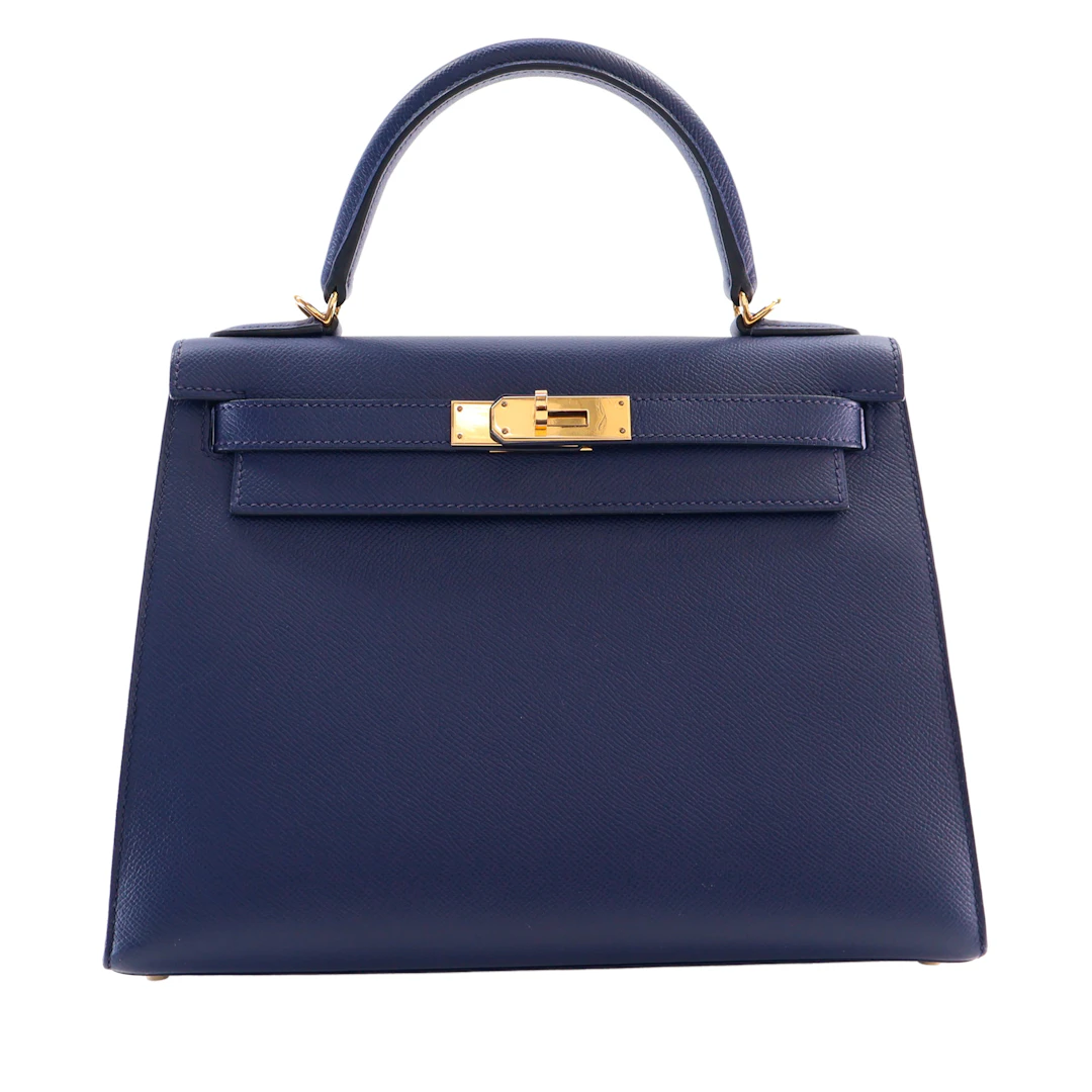 Bleu Indigo Sellier Epsom Kelly 28 Gold Hardware, 2014