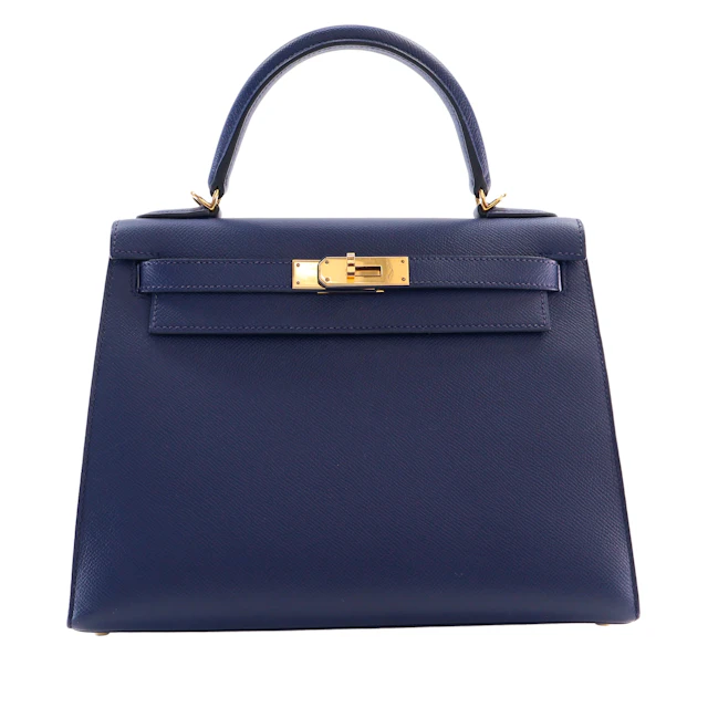 Bleu Indigo Sellier Epsom Kelly 28 Gold Hardware, 2014