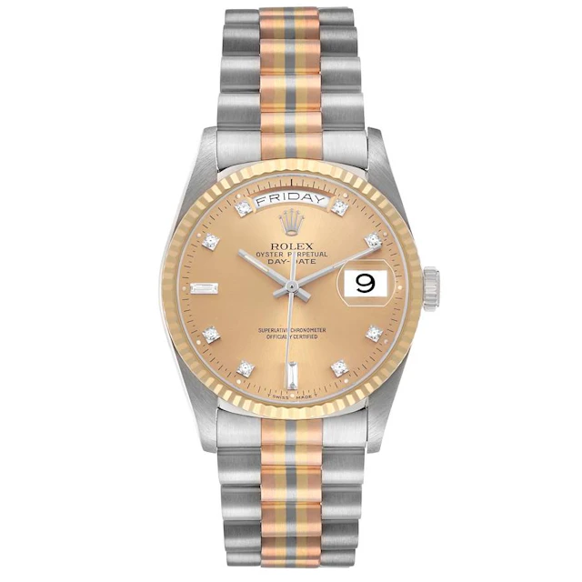 President Day-Date Tridor (Reference 18239BIC). A 36mm yellow white
